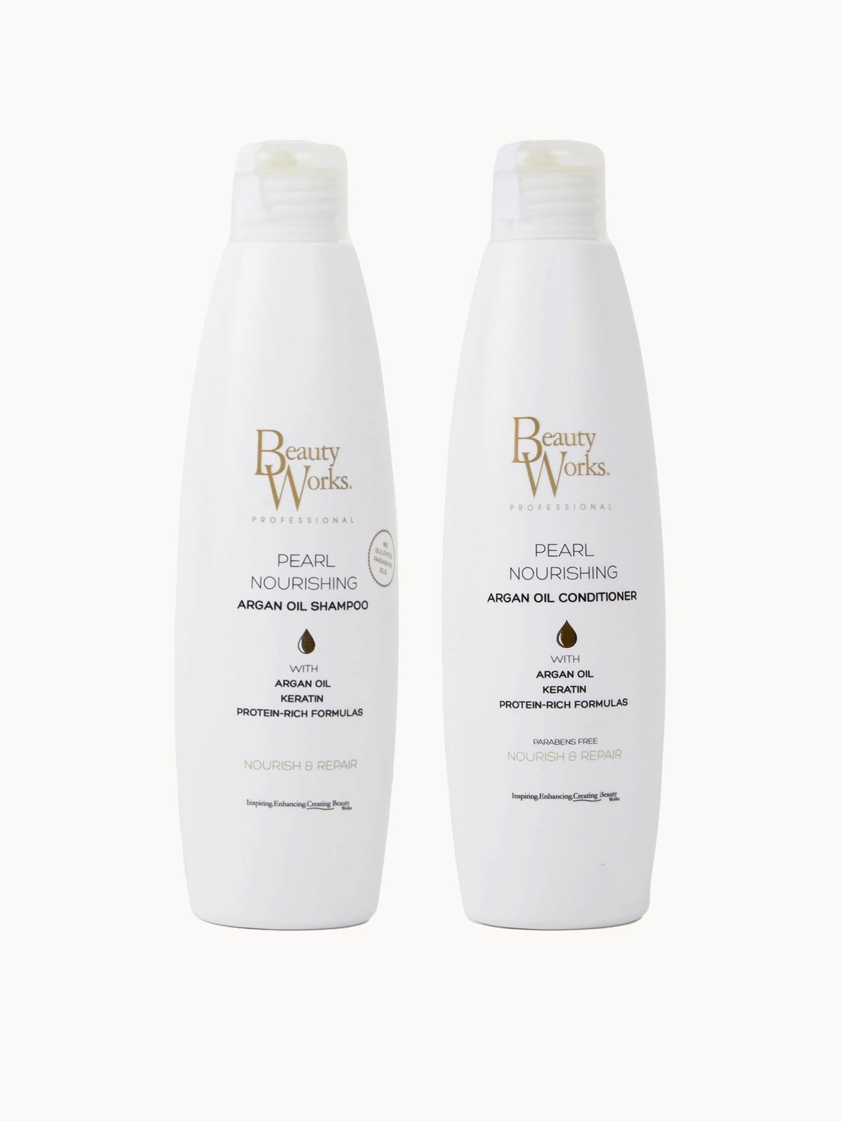 Beauty Works Pearl Nourishing Shampoo and Conditioner Bundle Sulphate Free 250ml