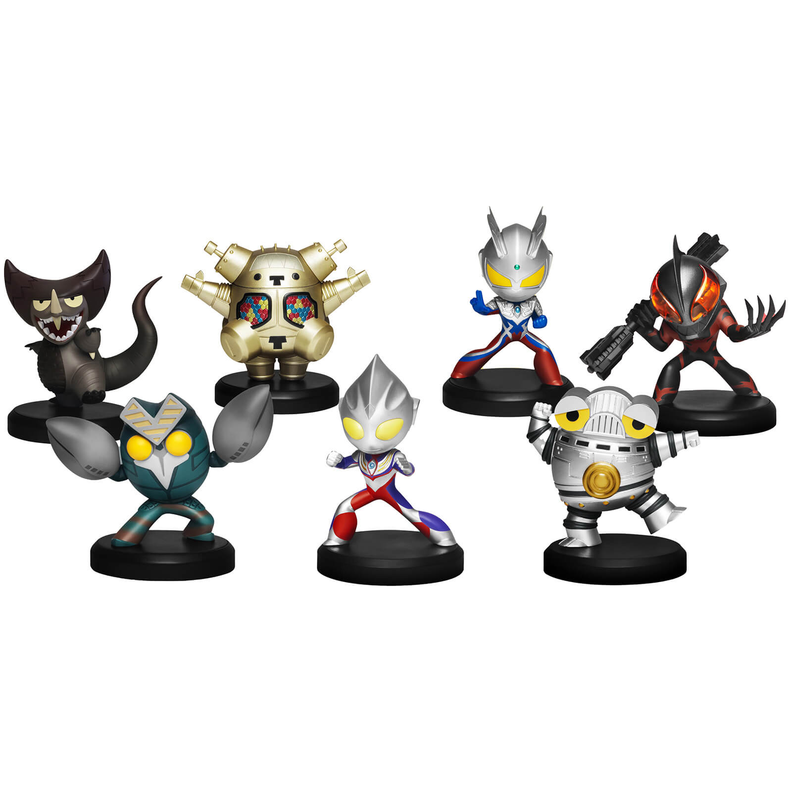 Beast Kingdom Ultraman Mini Egg Attack 6pc Set - ULTRAMAN SERIES&Gurihiru