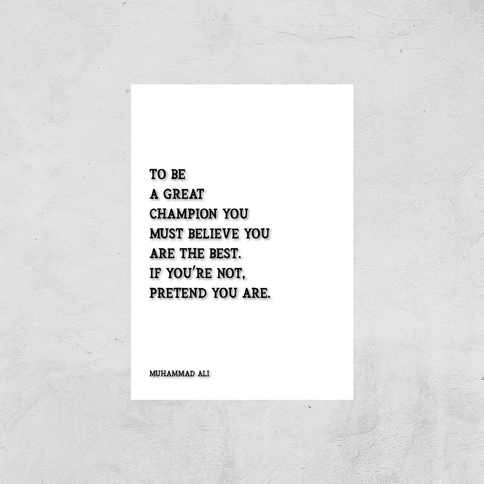 Muhammad Ali Quote Giclee Art Print - A3 - Print Only