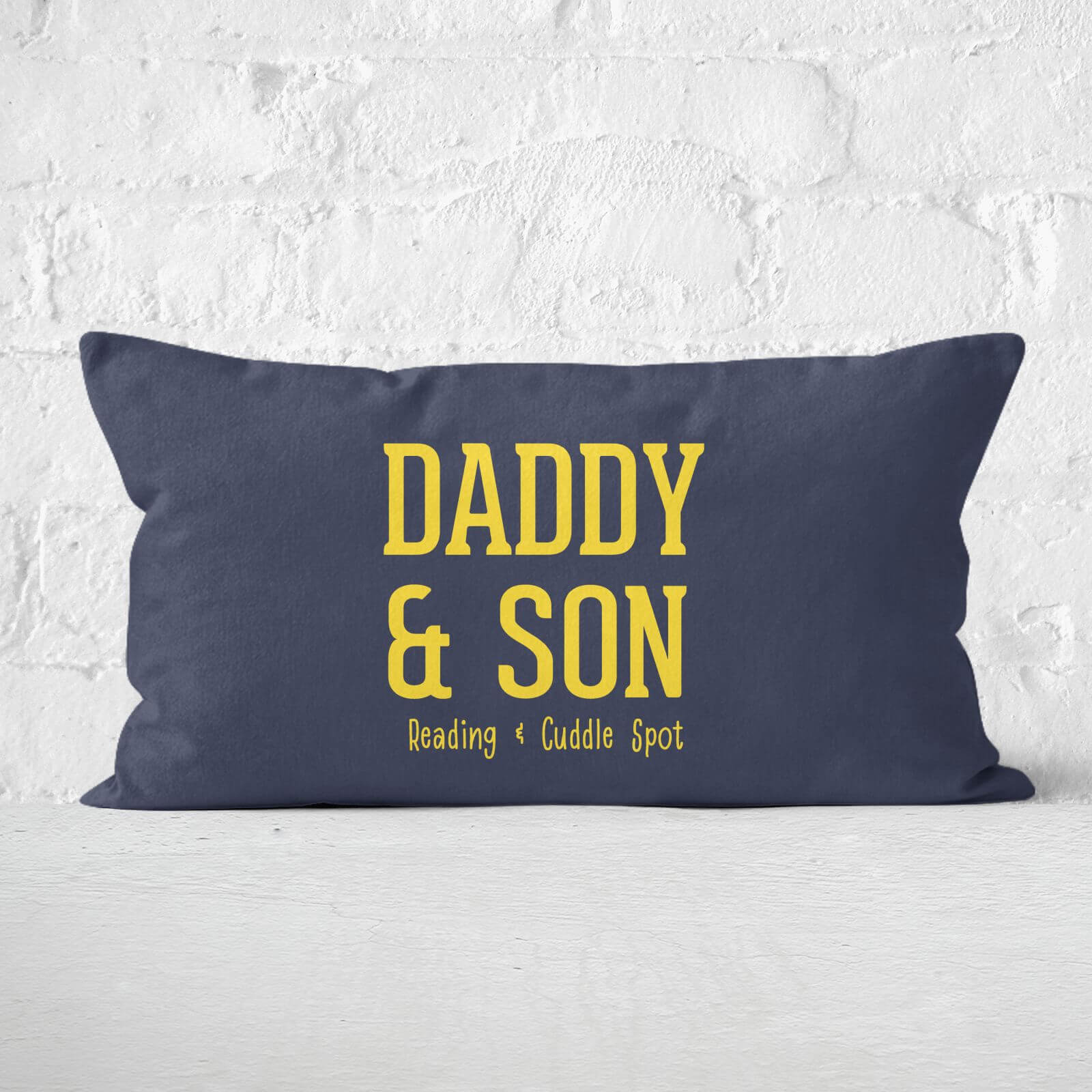 Daddy & Son Reading & Cuddle Spot Rectangular Cushion - 30x50cm