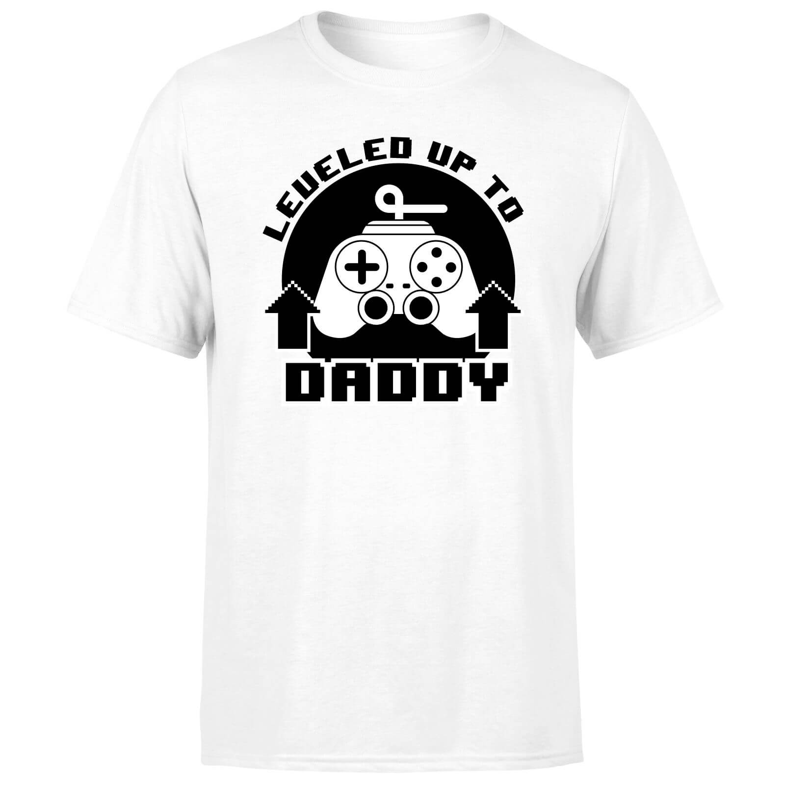 Leveled Up To Daddy Men's T-Shirt - White - M
