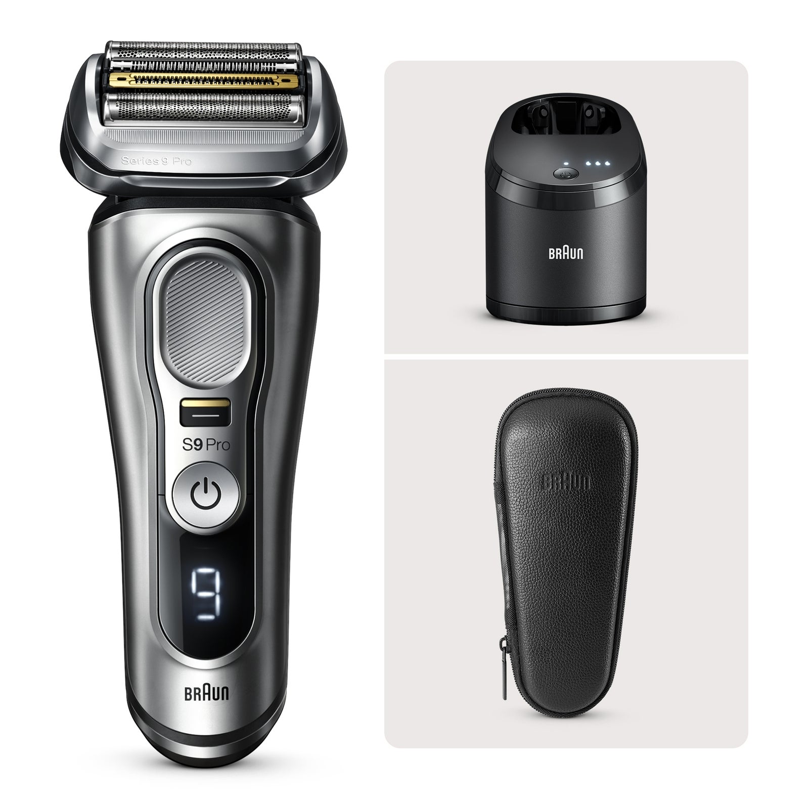 Image of Braun Series 9 PRO+ 9465cc Electric Shaver Grey Men