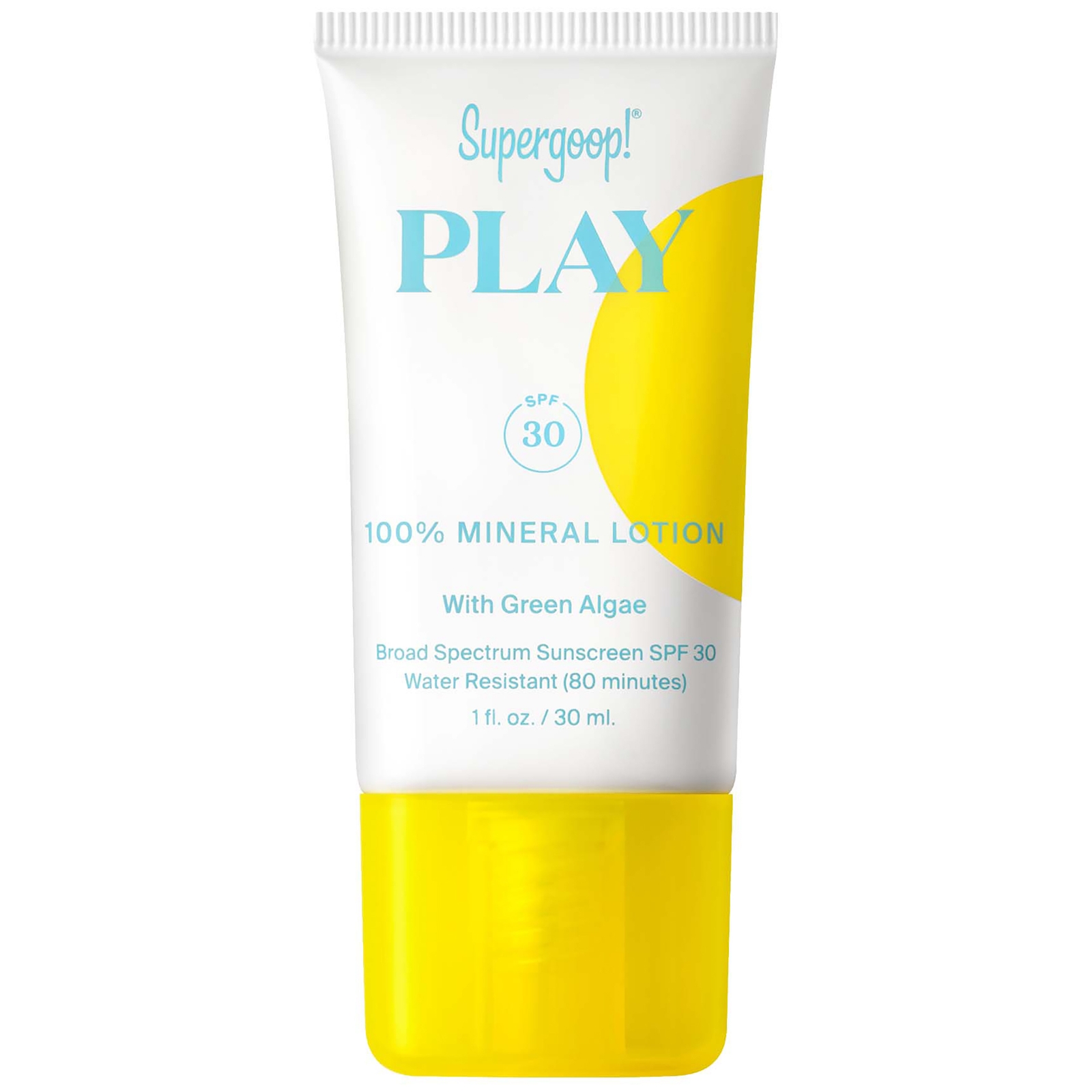 Supergoop! PLAY 100% Mineral Lotion SPF30 with Green Algae, 1 fl. oz | Dermstore