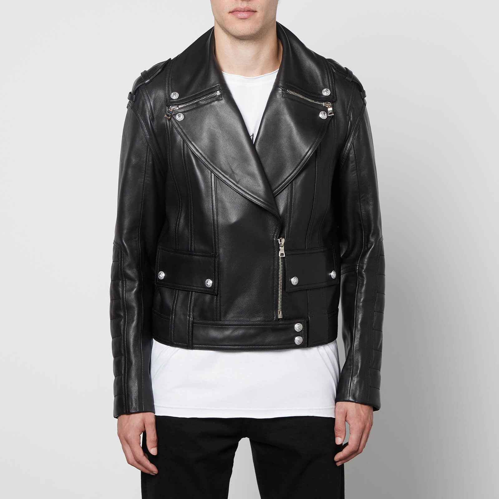 Balmain Leather Biker Jacket | The Hoxton Trend