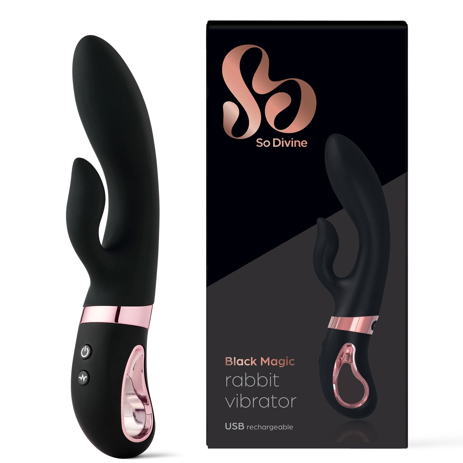 So Divine Black Magic Rabbit Vibrator 2