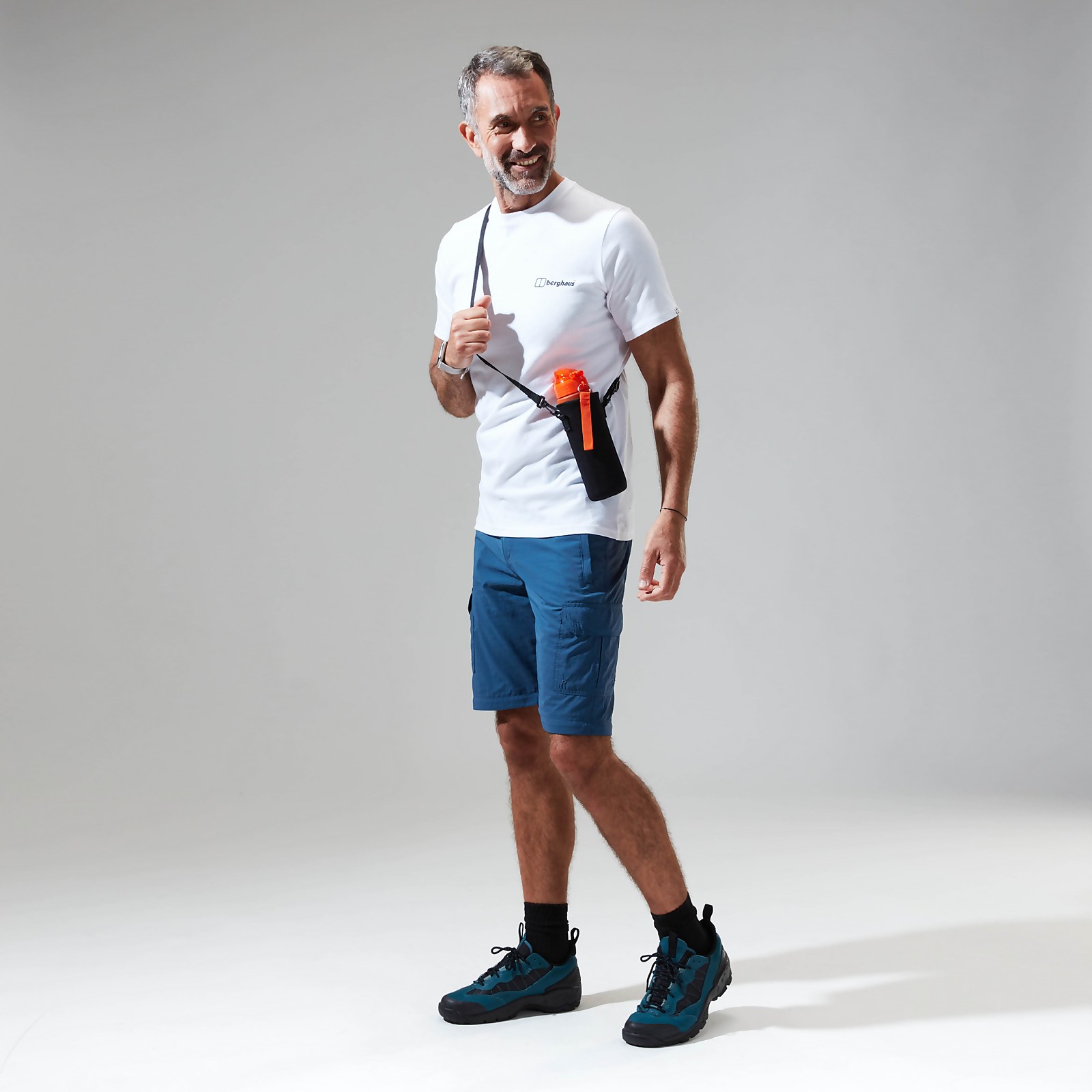 Men&rsquo;s Snowdon Colour Logo Short Sleeve Tee White