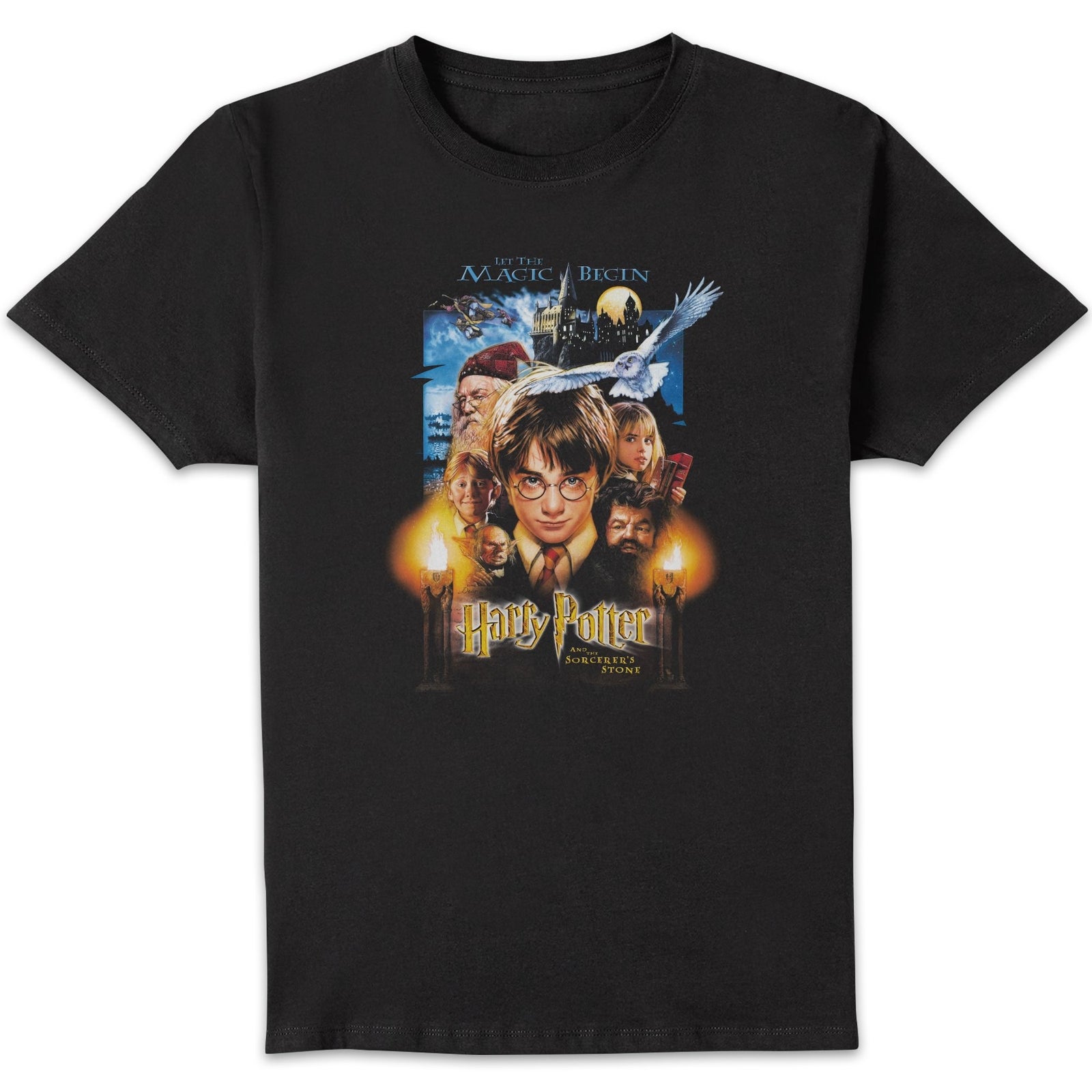 Harry Potter The Sorcerer's Stone Unisex T-Shirt - Black - XL