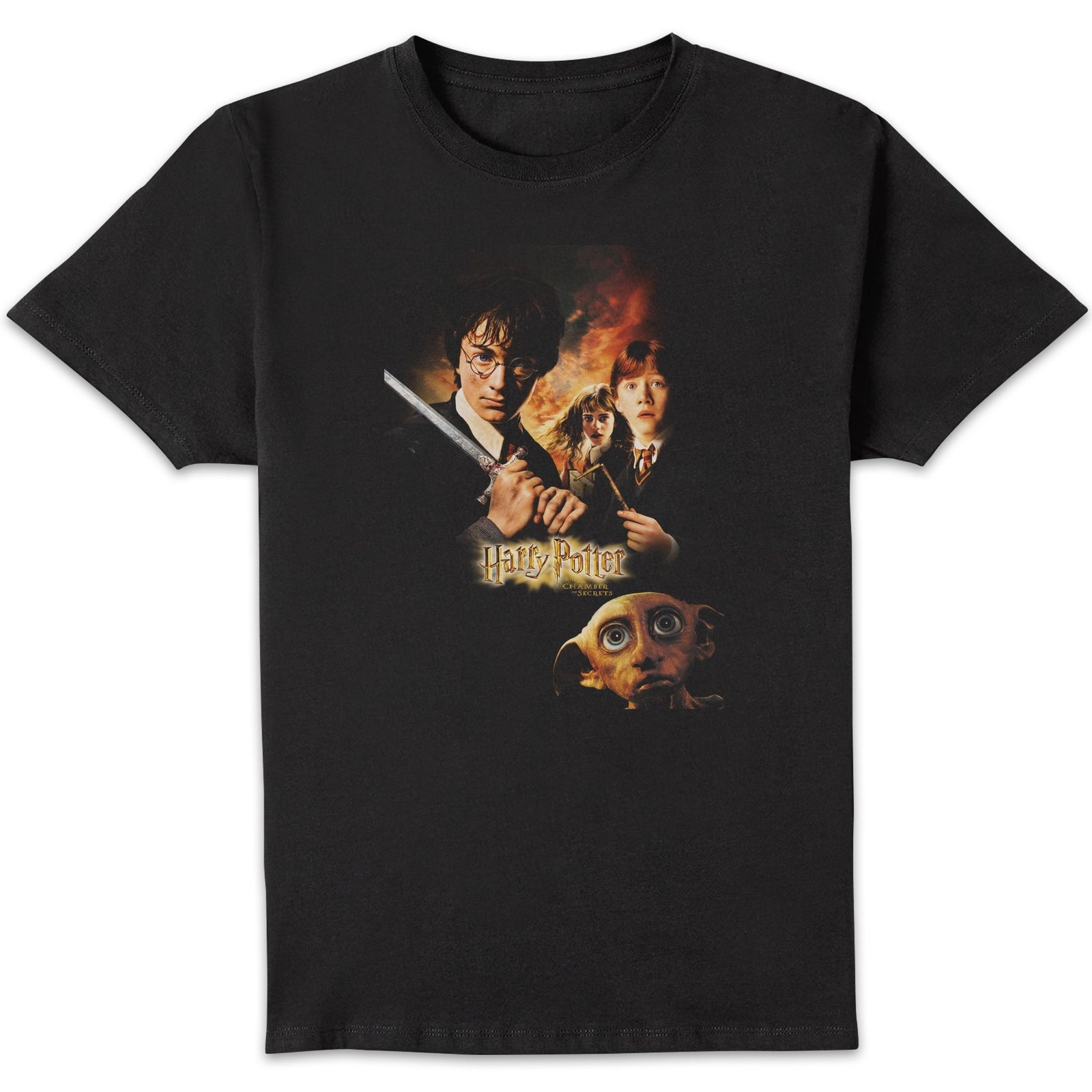 Harry Potter Chamber Of Secrets Unisexe T-shirt - Noir