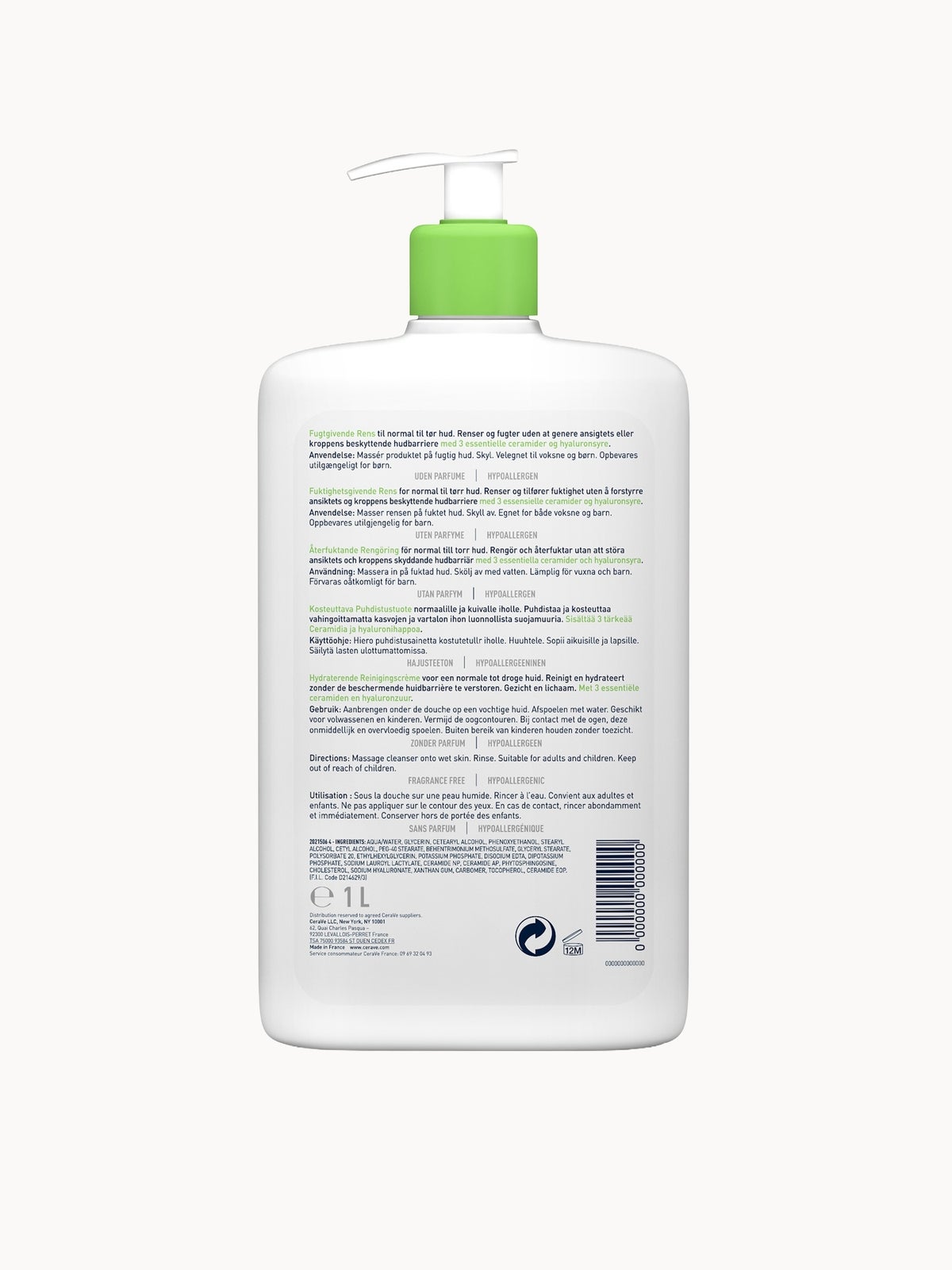 CeraVe Hydrating Cleanser with Hyaluronic Acid for Normal to Dry Skin 967ml 3