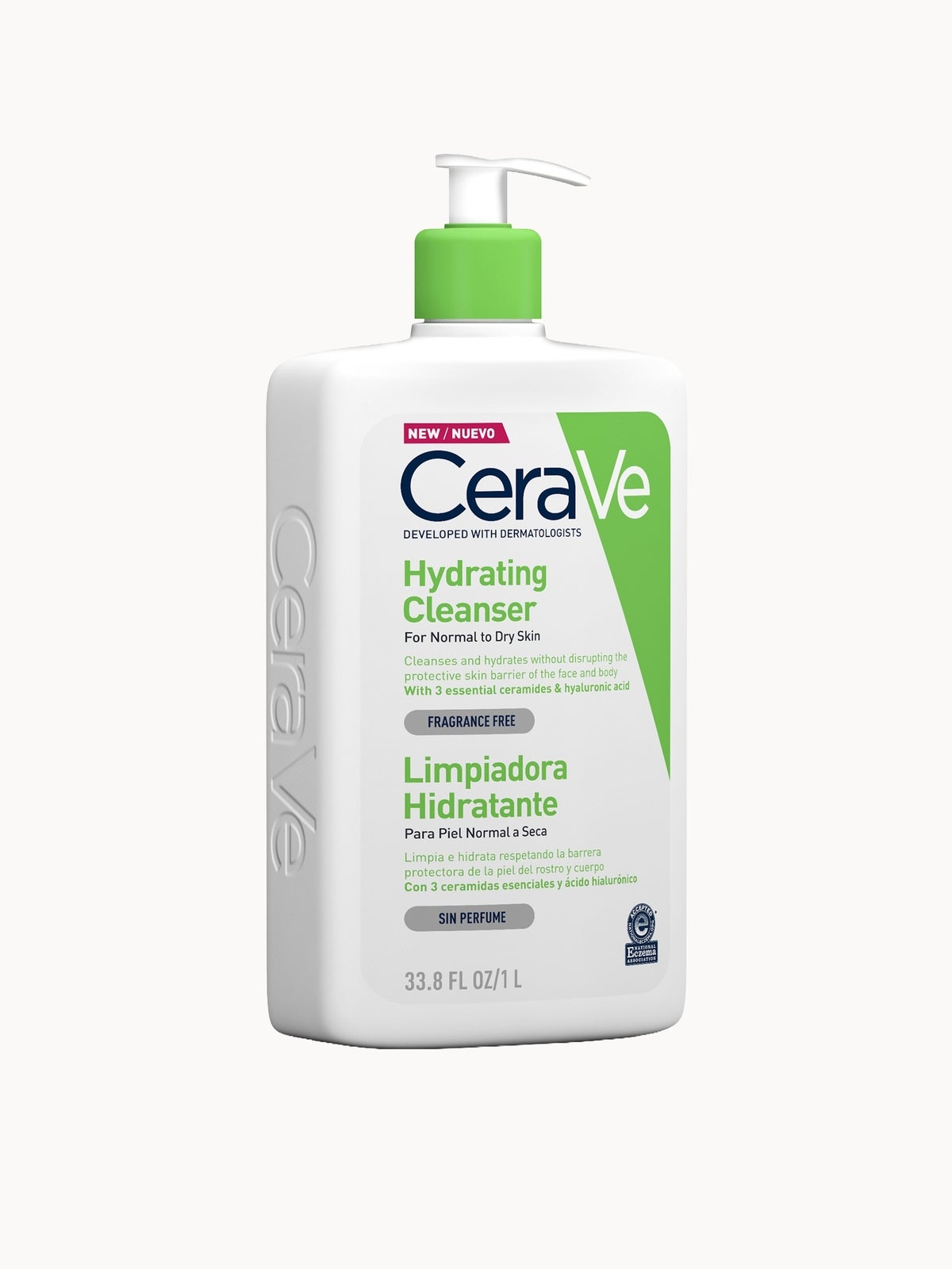 CeraVe Hydrating Cleanser with Hyaluronic Acid for Normal to Dry Skin 967ml 2