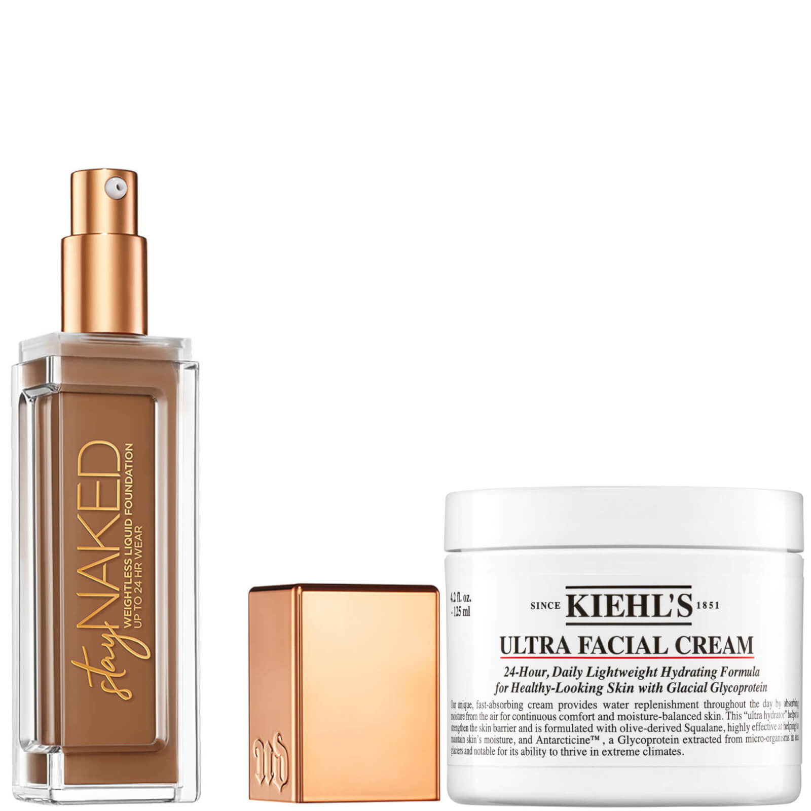 Urban Decay Stay Naked Foundation x Kiehl's Ultra Facial Cream 125ml Bundle - 70NN