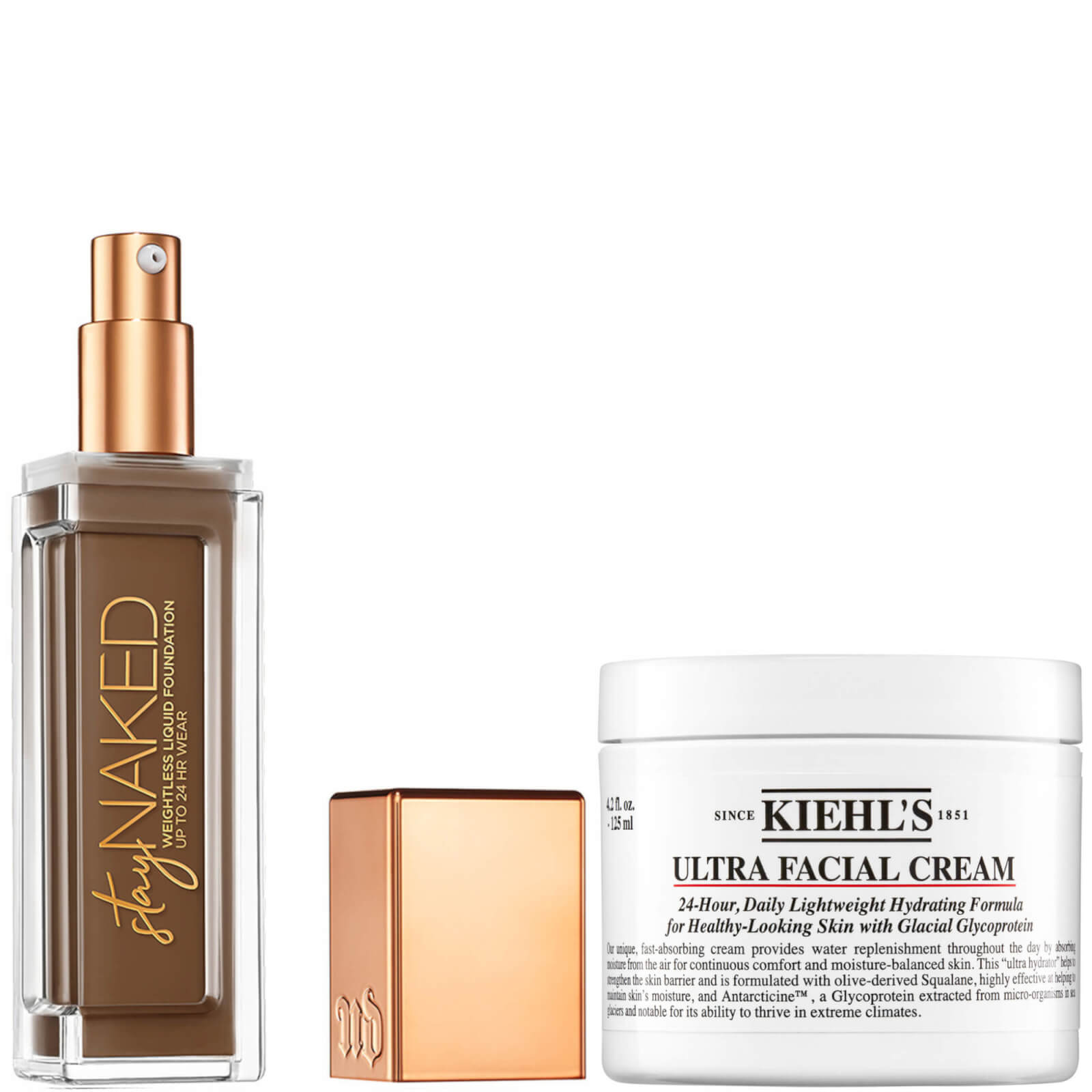 Urban Decay Stay Naked Foundation x Kiehl's Ultra Facial Cream 125ml Bundle - 80NN