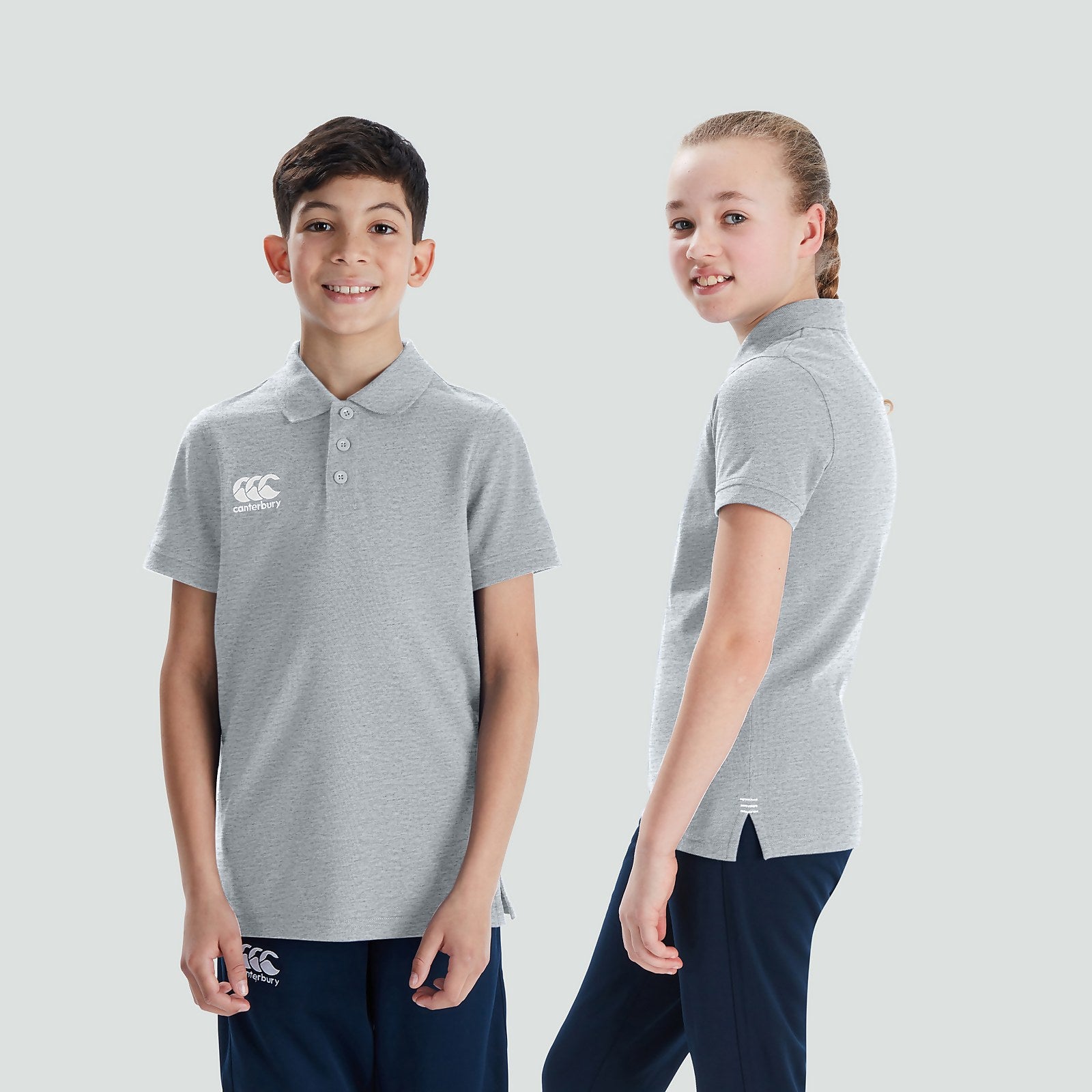 Junior Unisex Waimak Polo Shirt Grey