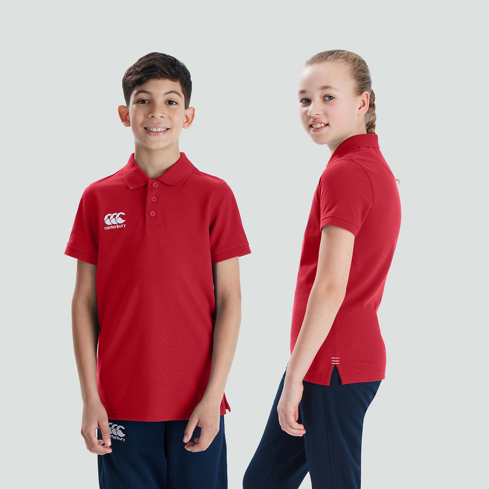 Junior Unisex Waimak Polo Shirt Red