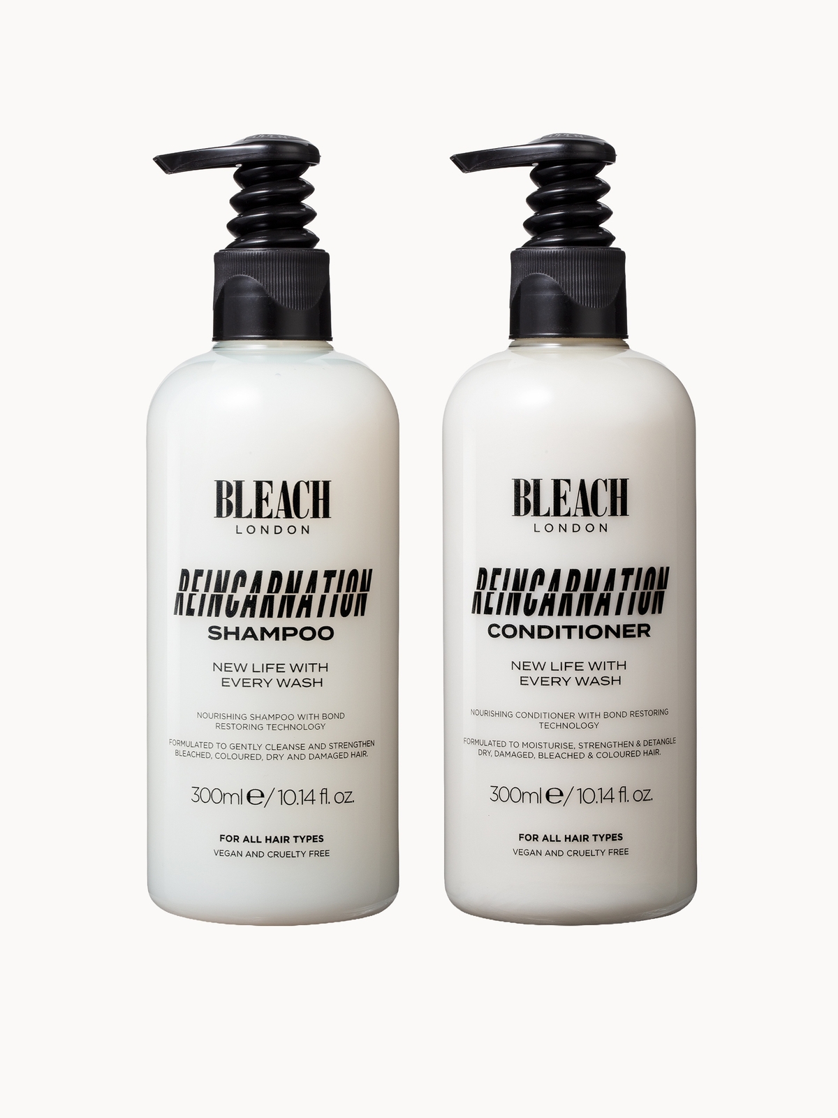 Bleach Reincarnation Shampoo and Conditioner 300ml Bundle
