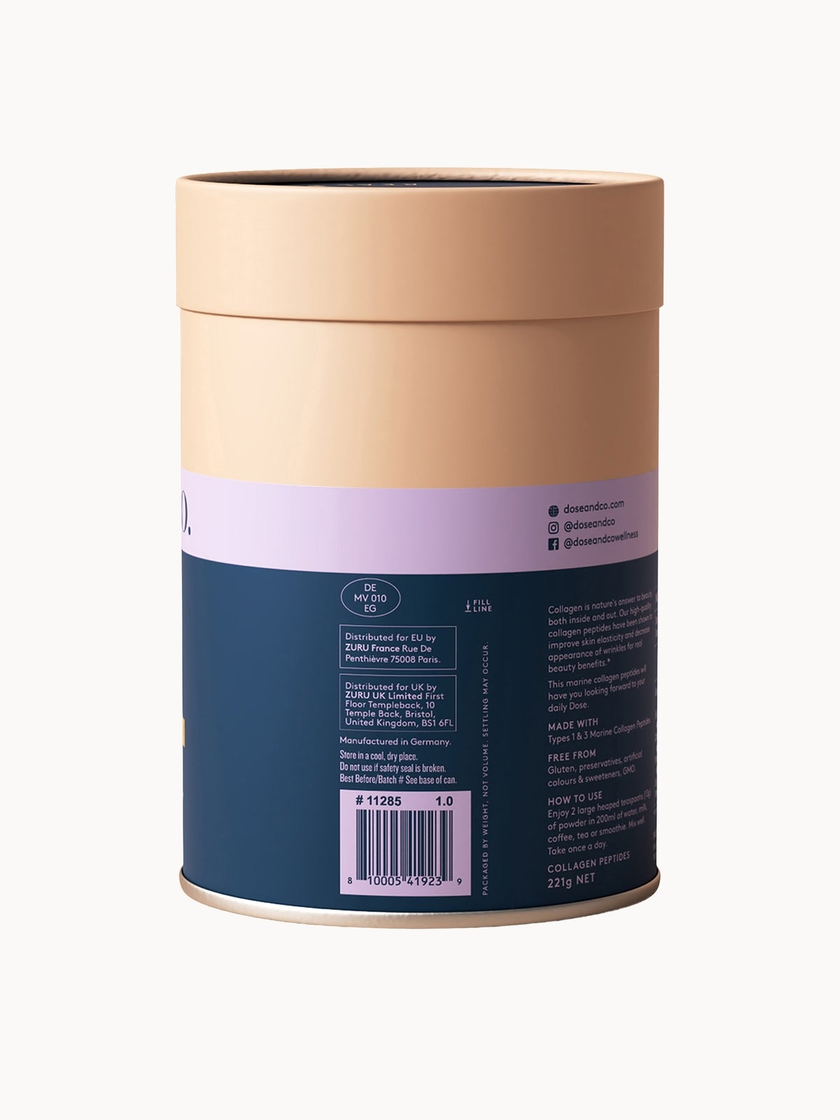 Dose & Co Marine Collagen Unflavored 221g 3