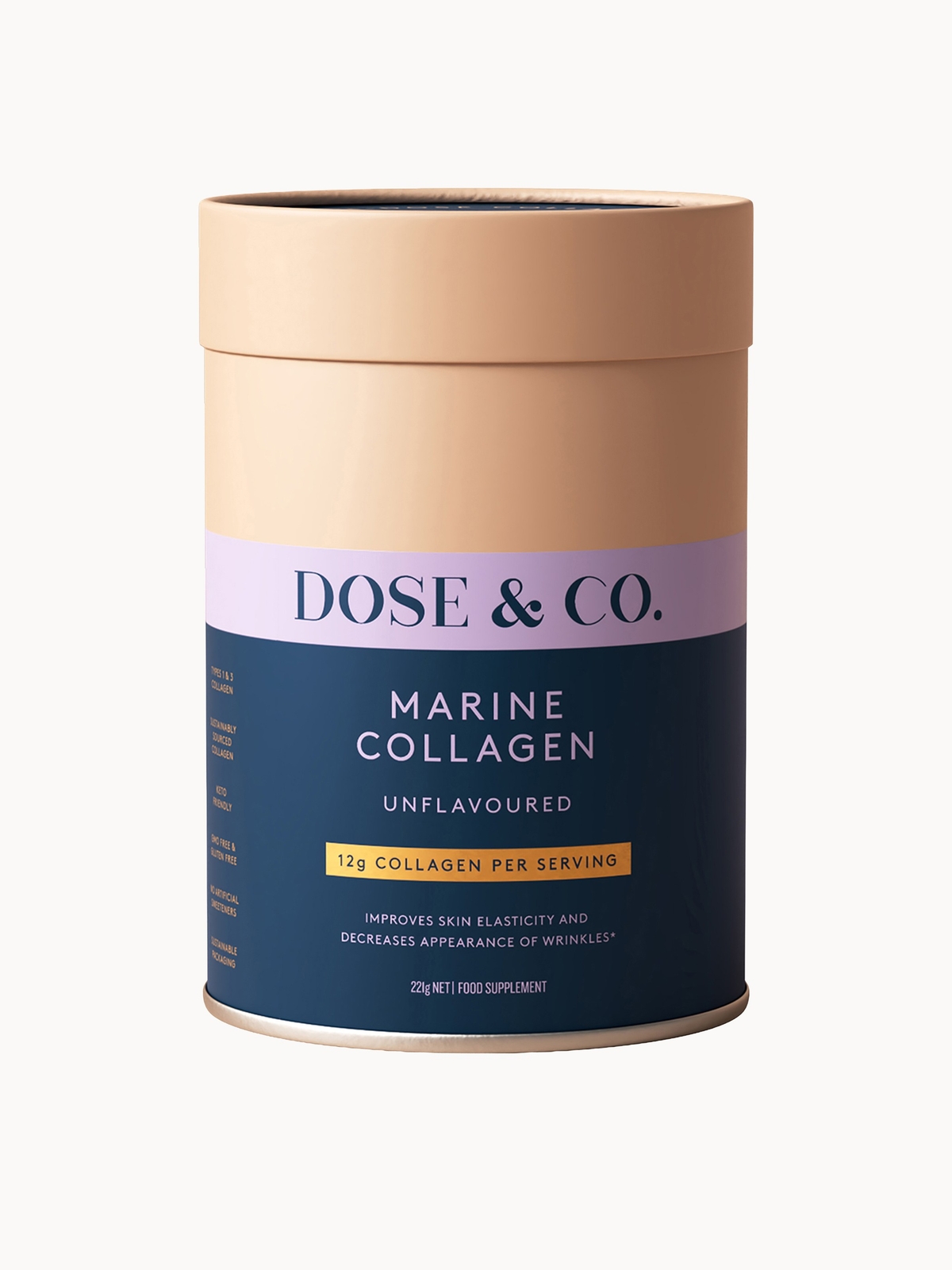 Dose & Co Marine Collagen Unflavored 221g