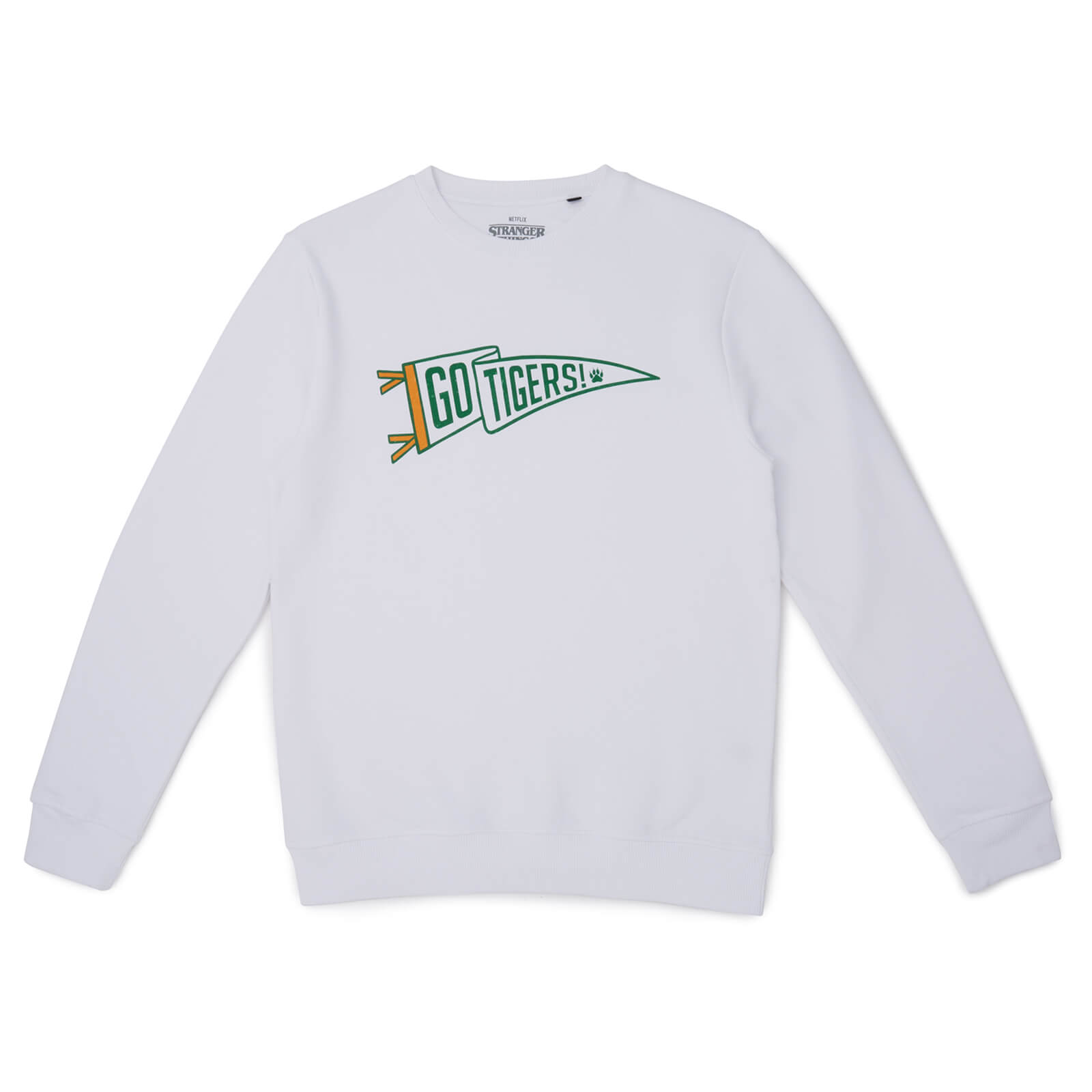 Stranger Things Go Tigers! Sweatshirt - White - M
 