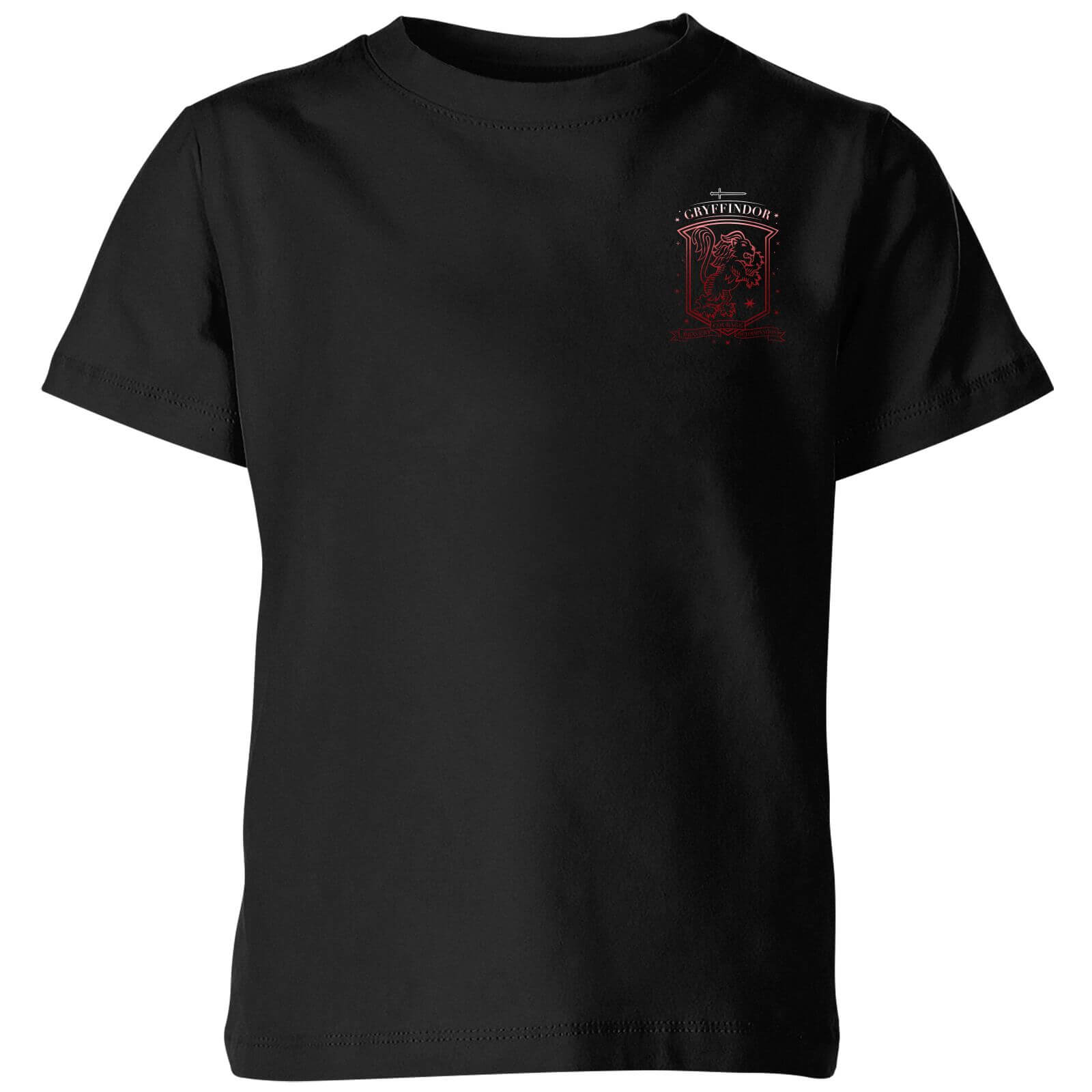 Harry Potter Ombré Gryffindor Sigil Kids' T-Shirt - Black - 9-10 Years - Black
