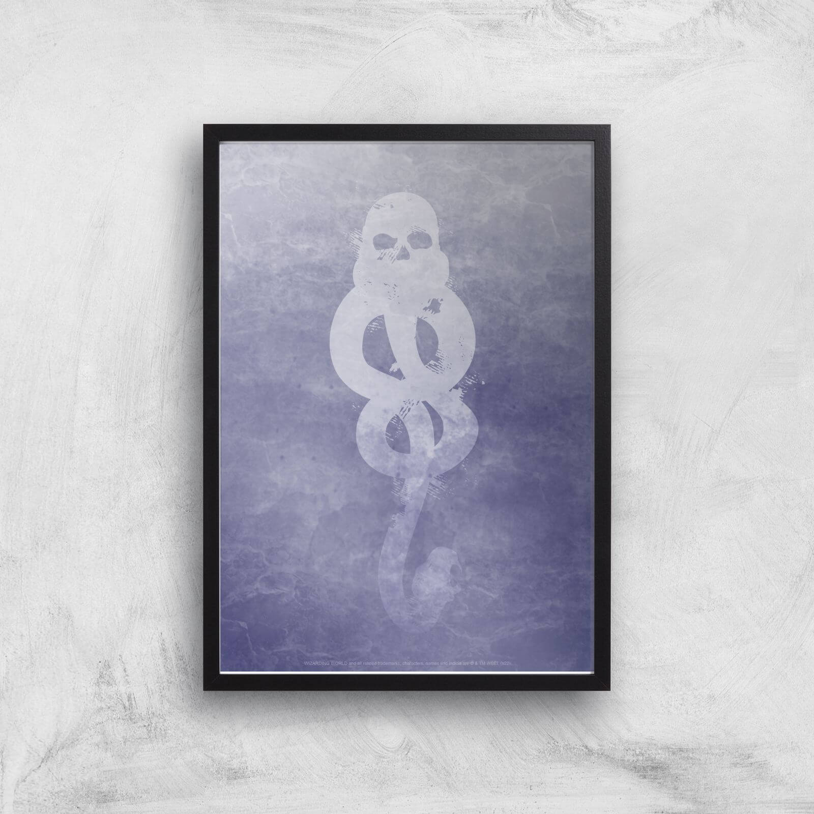 Harry Potter Ombré Death Eater Giclee Art Print - A3 - Black Frame