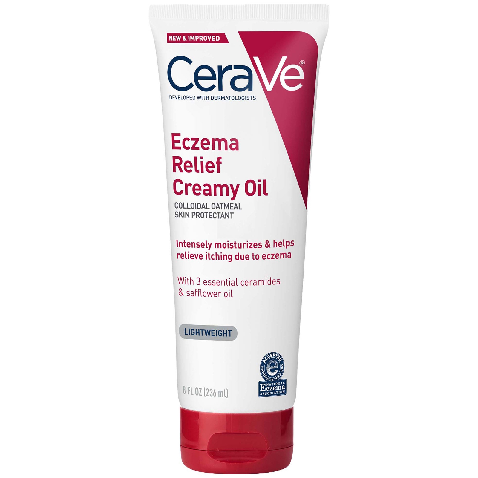 Cerave Eczema Relief Creamy Body Oil with Colloidal Oatmeal, 8 fl. oz | Dermstore