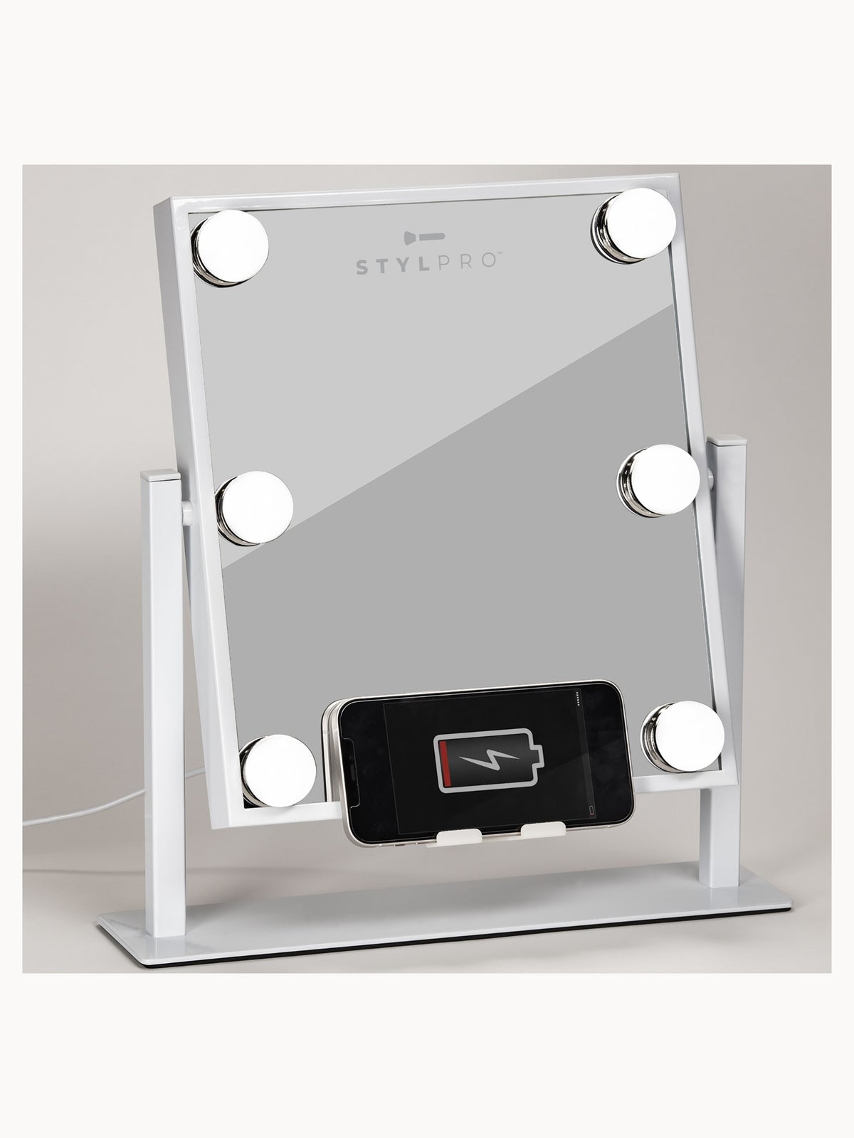 StylPro Glam and Groove Hollywood Vanity Bluetooth Music Mirror 2
