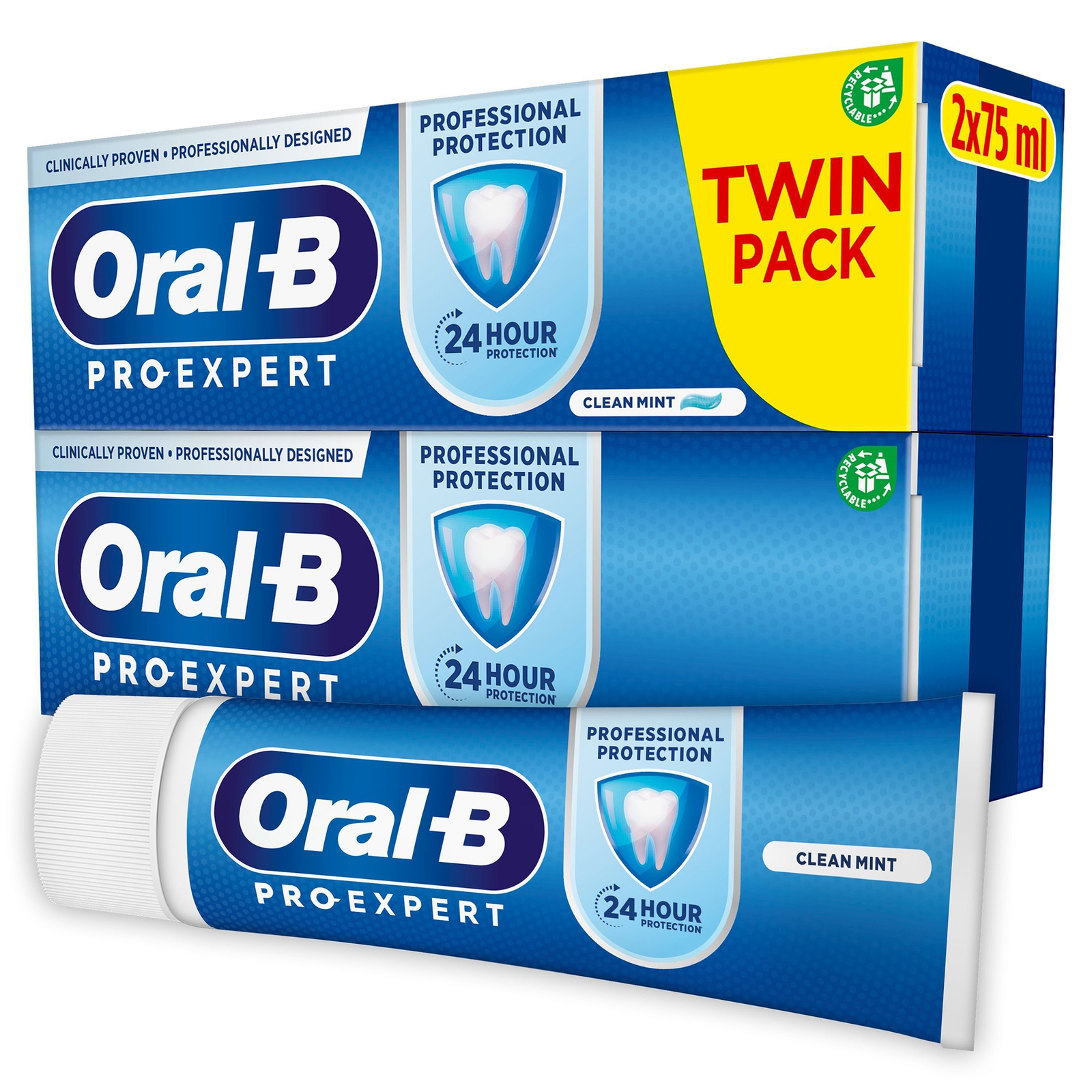 Oral B Pro-Expert Professional Protection Toothpaste Duo Pack 2x75ml