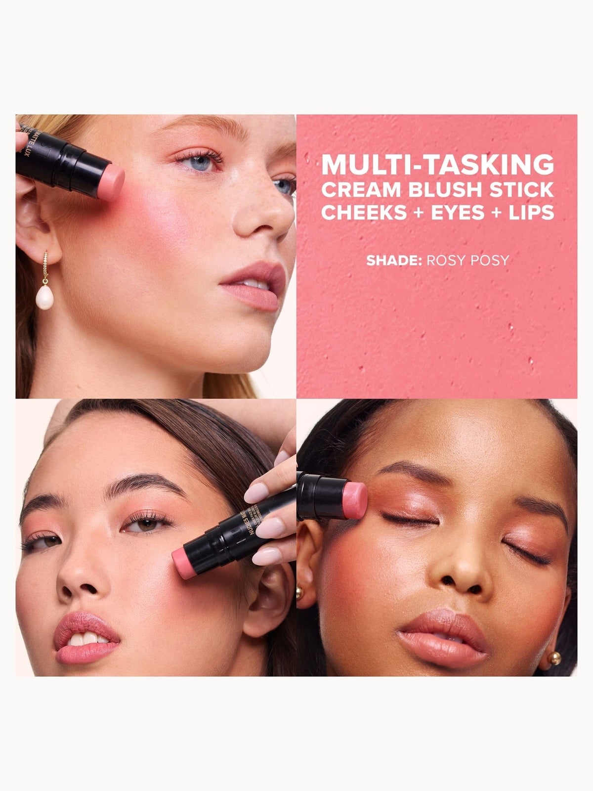 NUDESTIX Nudies Matte Lux All Over Face Blush Colour 7g (Various Shades) - Rosy Posy 2