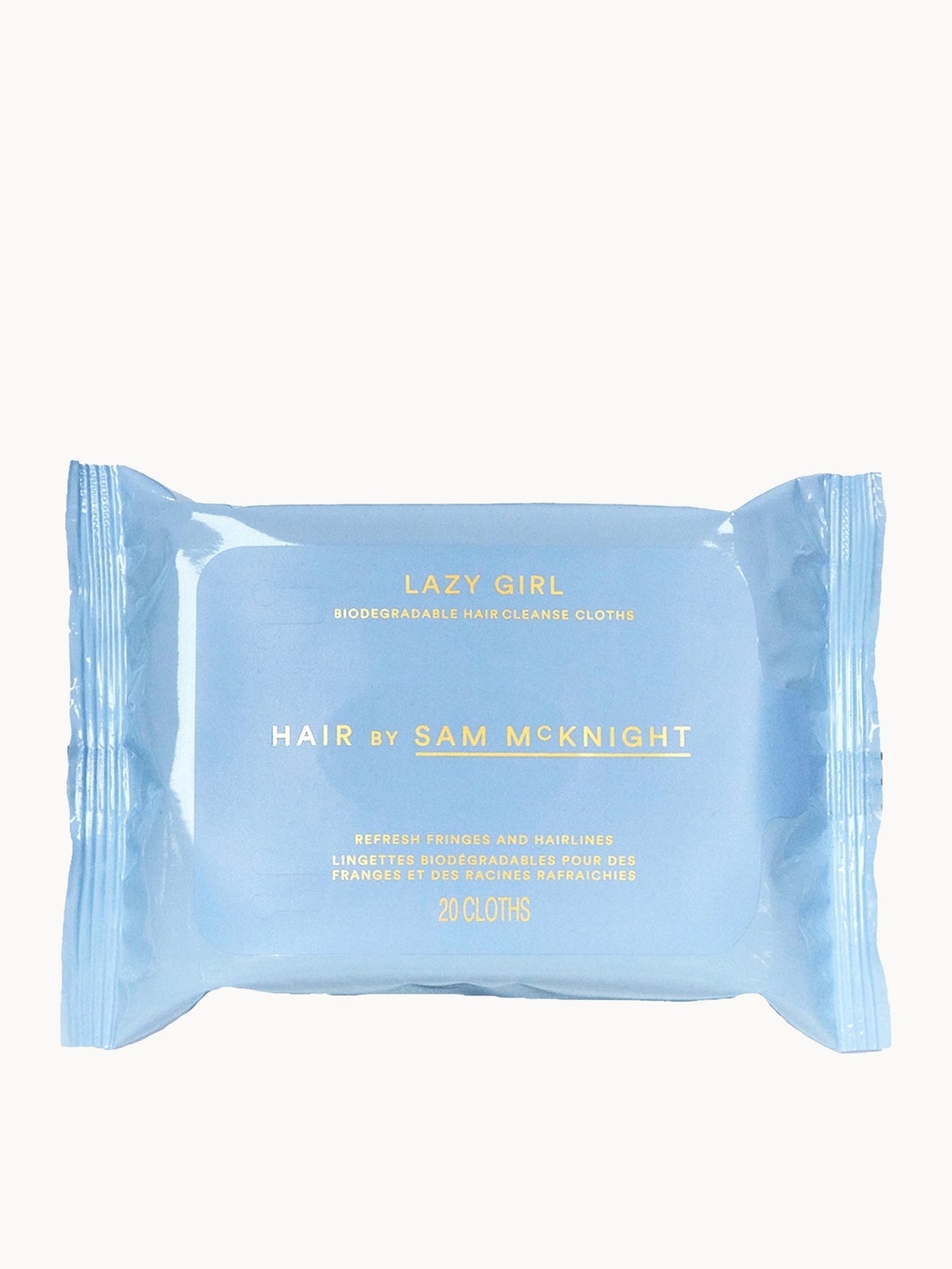 Hair By Sam McKnight Lazy Girl Biodegradable Hair Cleanse Cloths (20 Wipes)