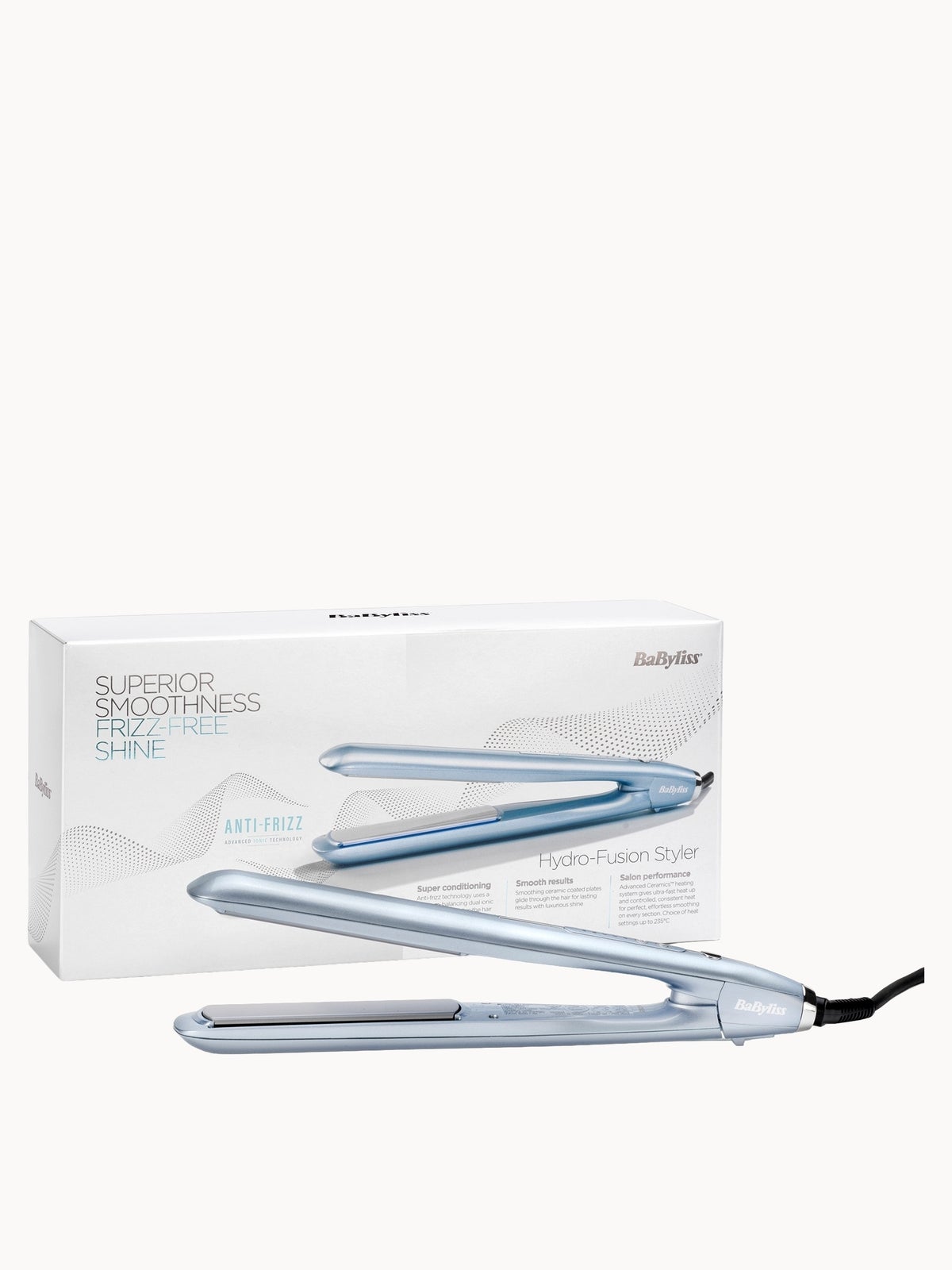 BaByliss Hydro Fusion Anti Frizz Hair Straightener 4