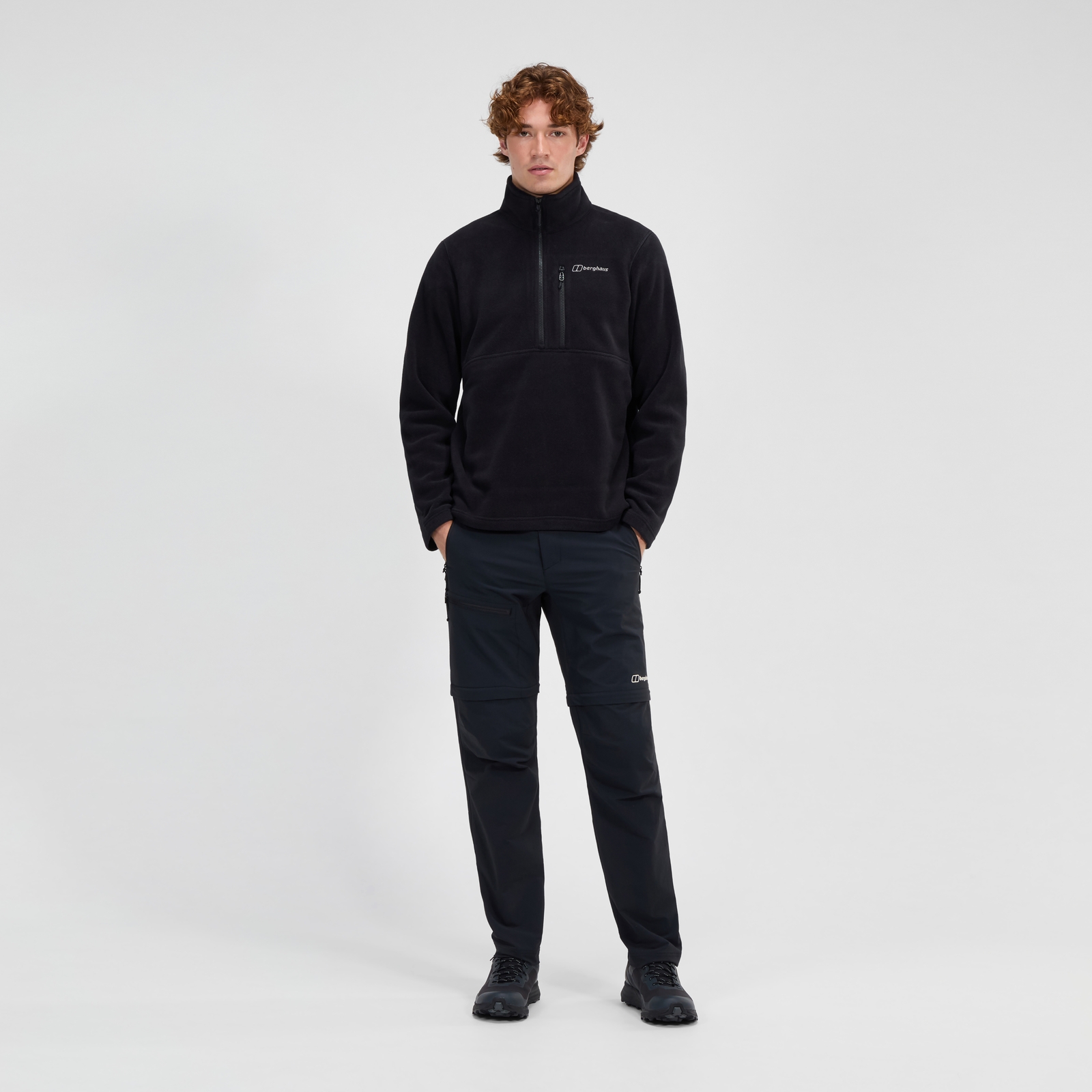 Men's Prism Half Zip Polartec Fleece - Black