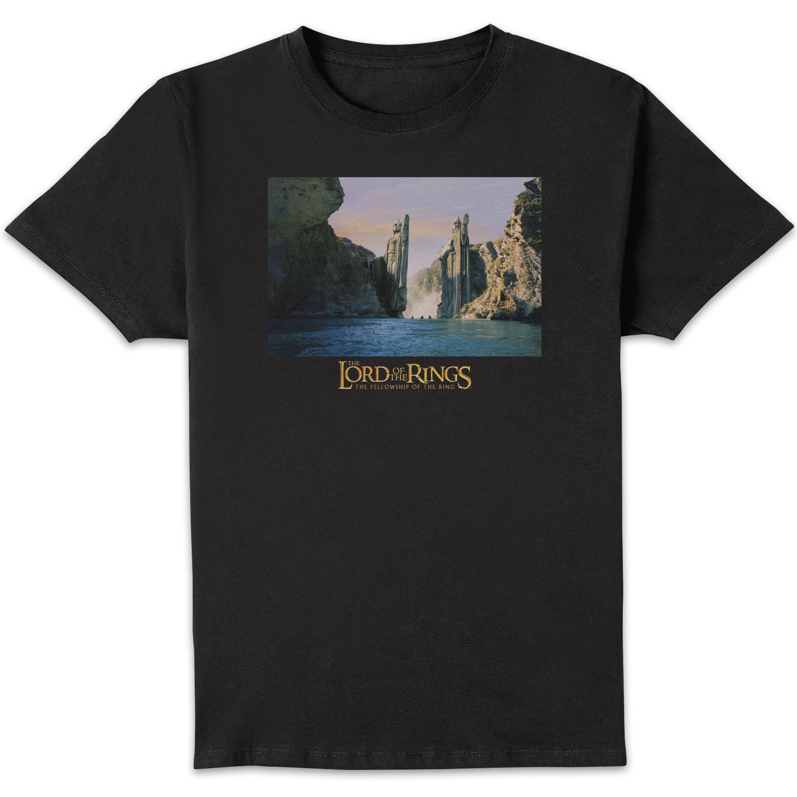 Lord Of The Rings Argonath Men's T-Shirt - Black - 3XL