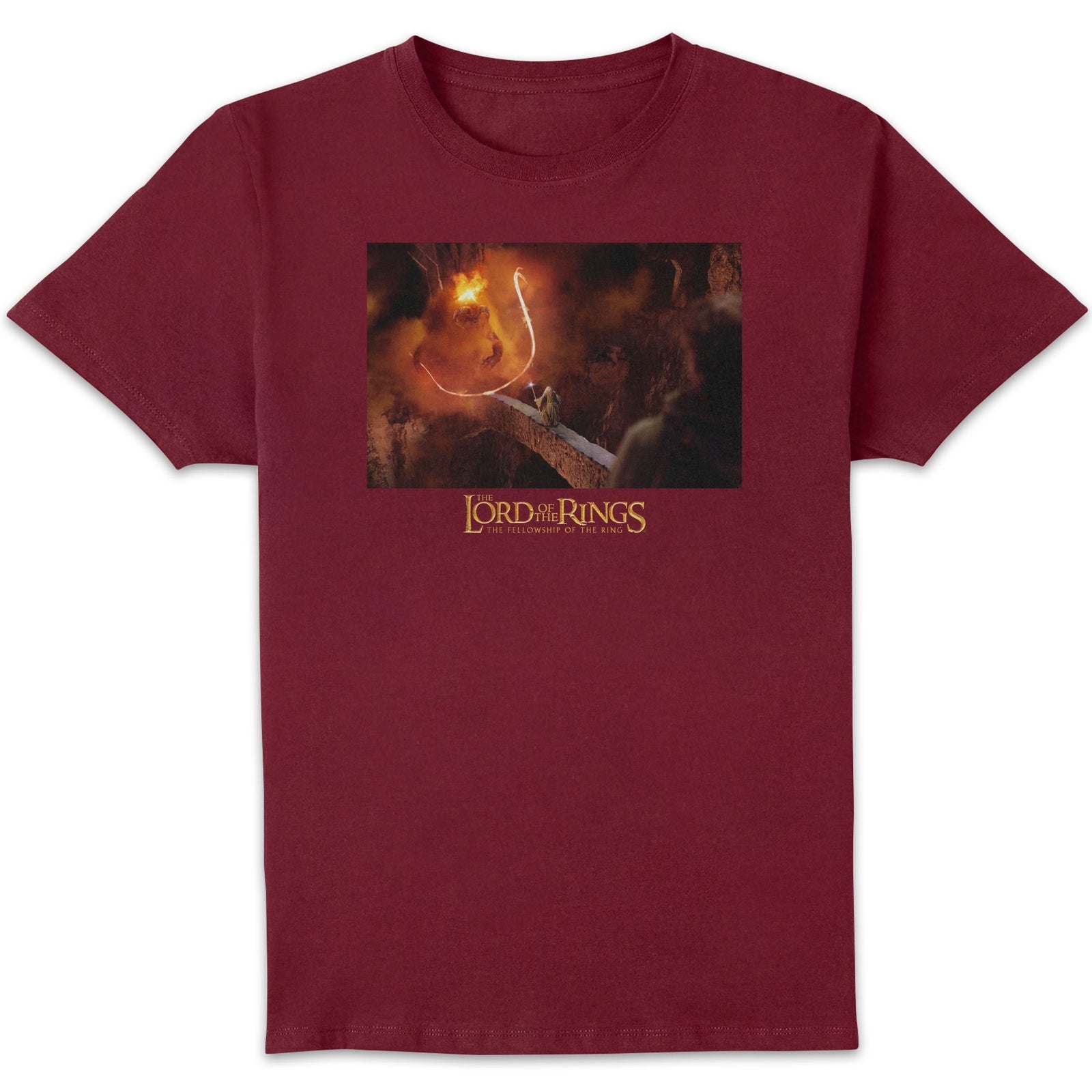 Lord Of The Rings You Shall Not Pass Men's T-Shirt - Burgundy - M