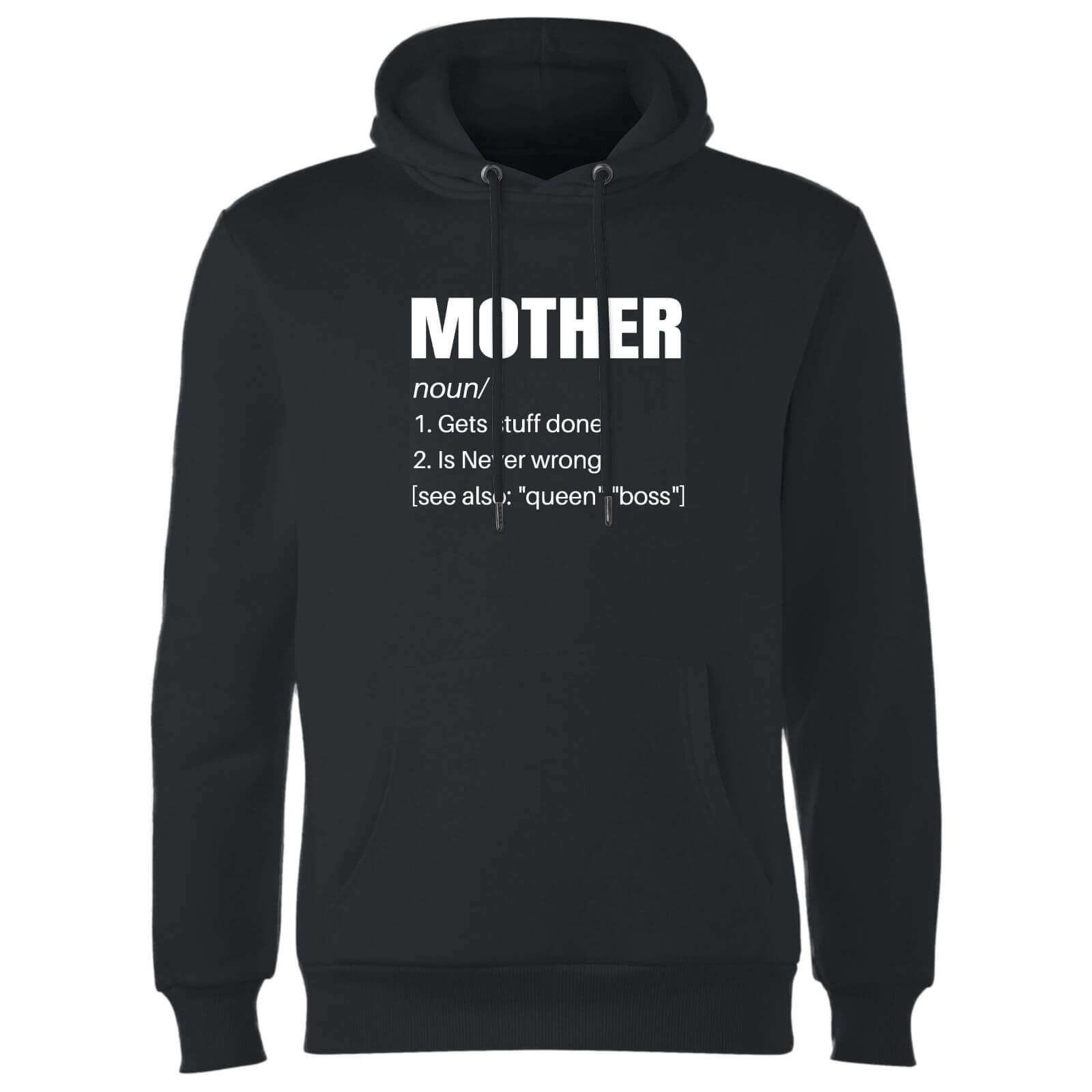 Mother Description Hoodie - Black - M - Black