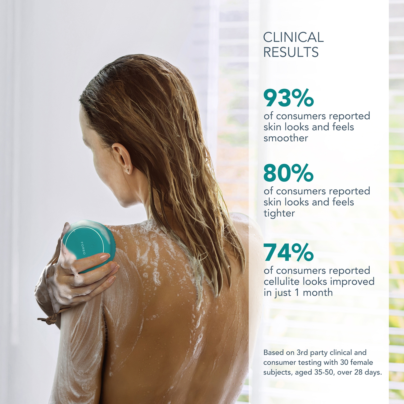 Thumbnail - FOREO LUNA 4 BODY T-Sonic Massaging Body Brush (Various Shades) - Evergreen