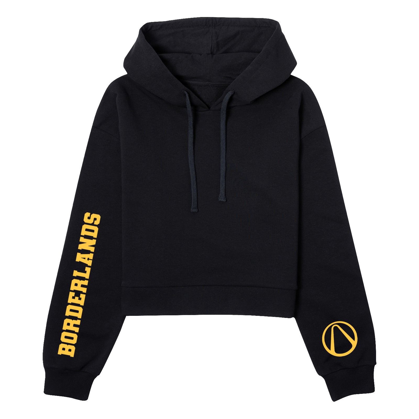 Borderlands Women's Cropped Hoodie - Black - XS - Black