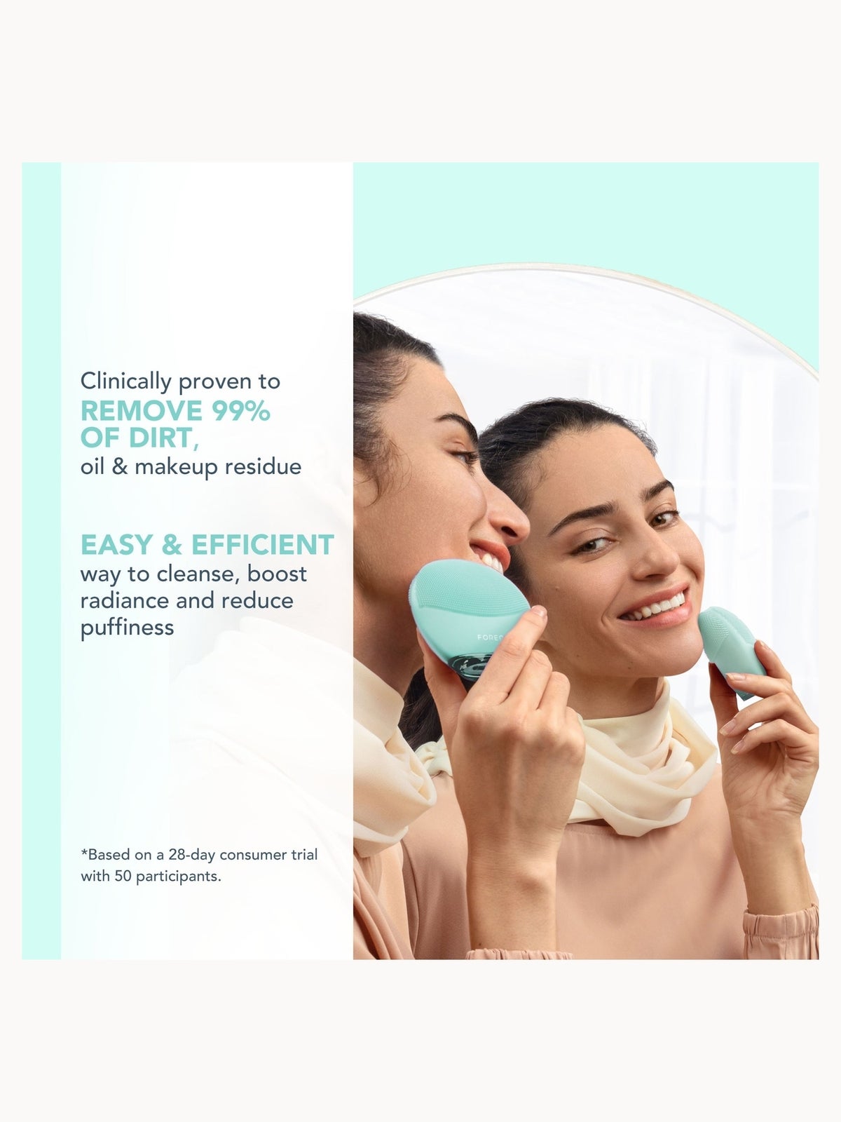 FOREO Luna 4 Mini (Various Shades) - Arctic Blue 3
