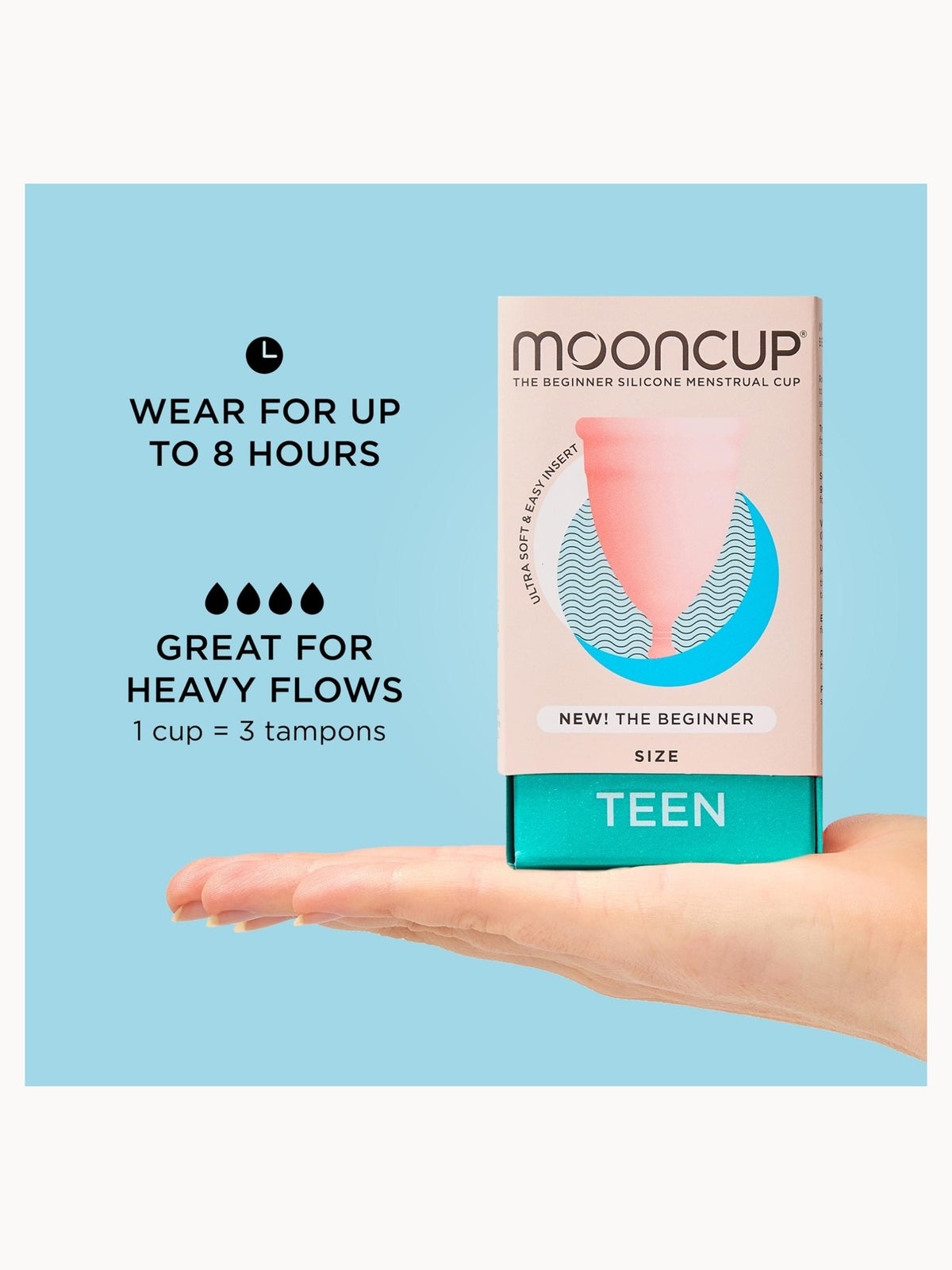 Mooncup Beginner Menstrual Cup - Size Teen 2