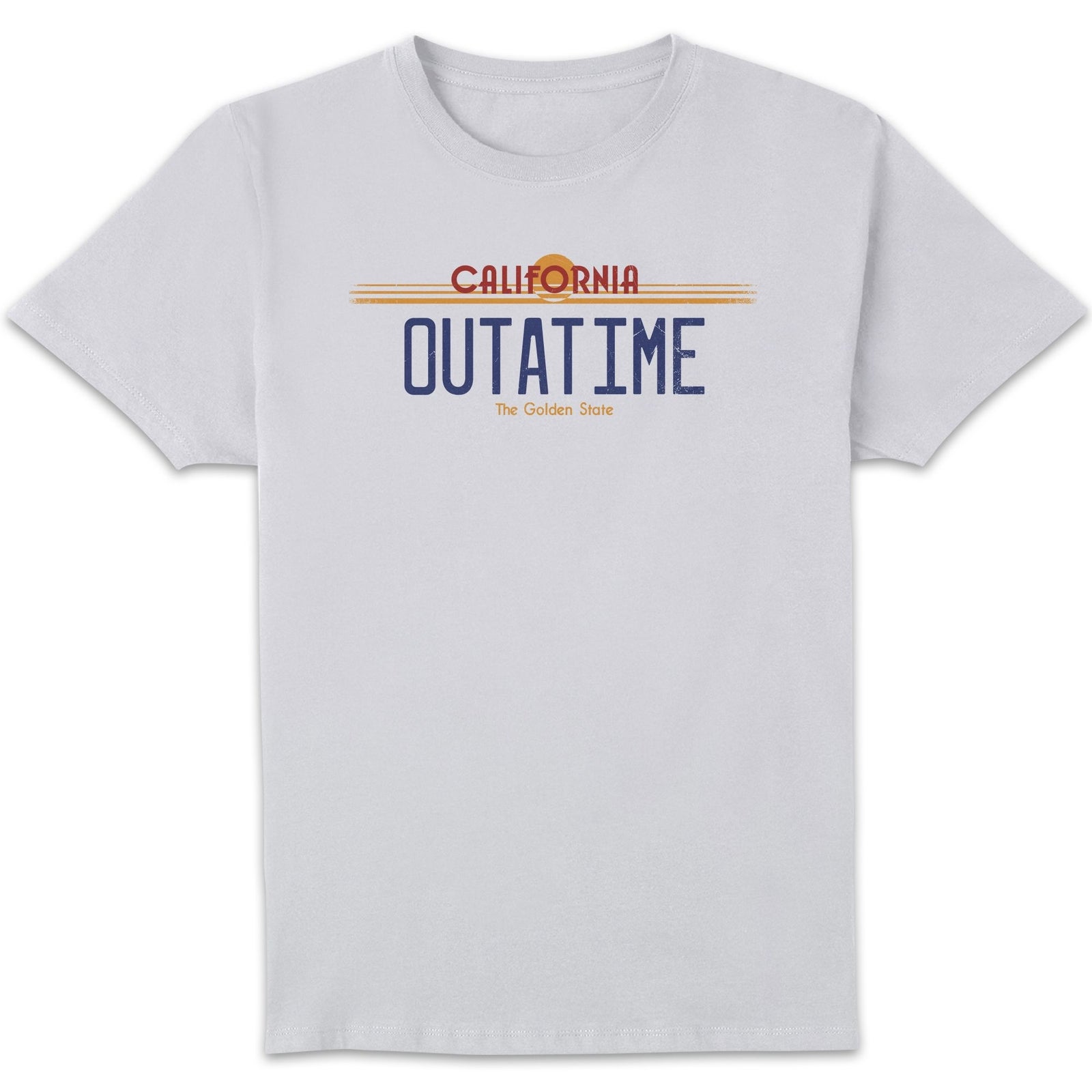 Back To The Future Outatime Plate Men's T-Shirt - White - XL