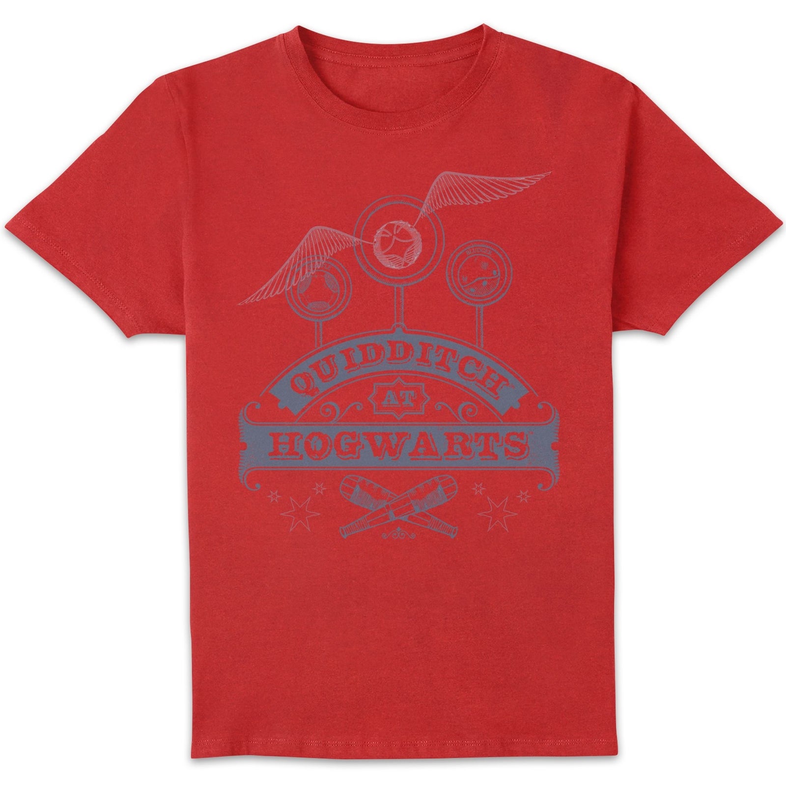 Harry Potter Quidditch At Hogwarts Men's T-Shirt - Red - XL