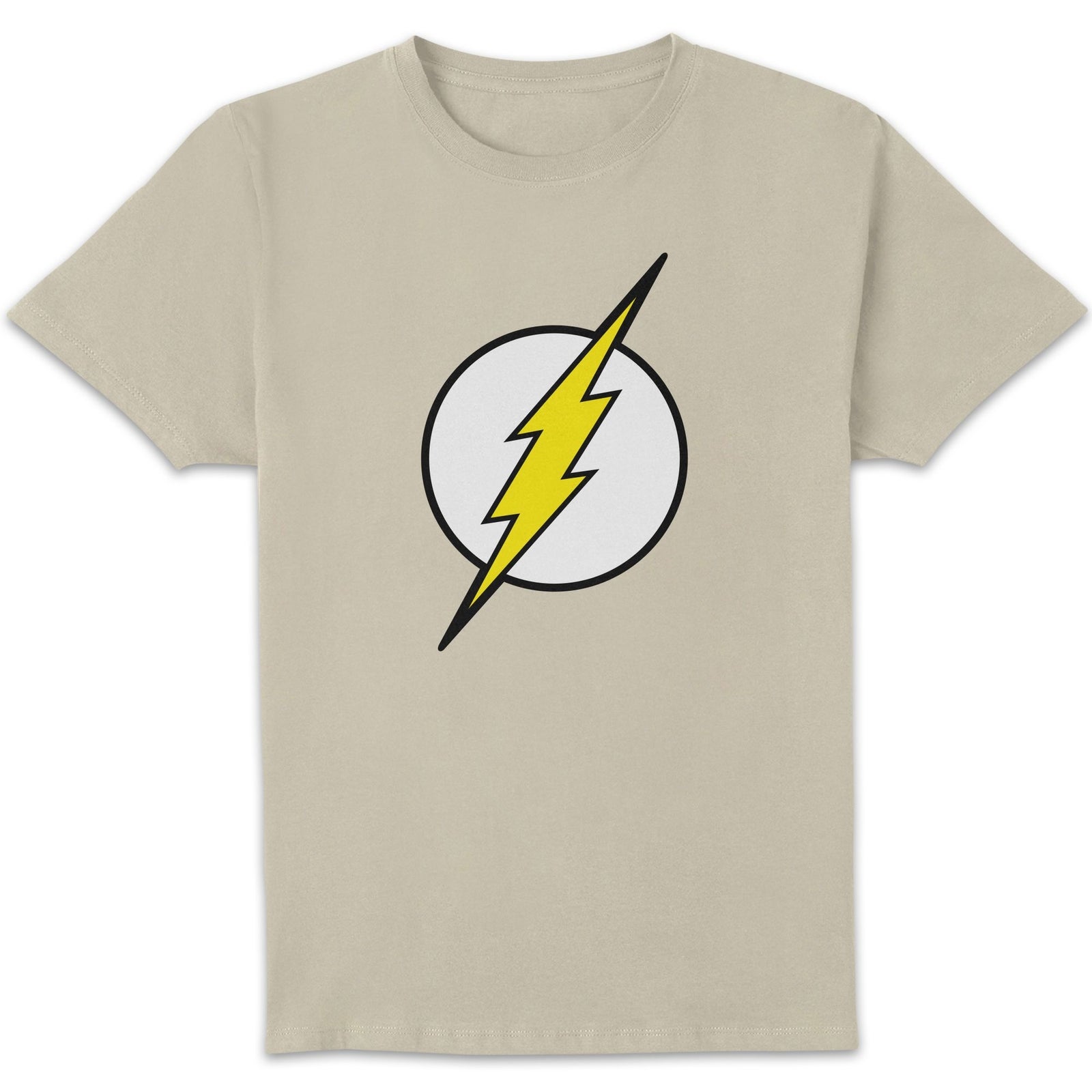 Justice League Flash Logo Homme T-shirt - Crème