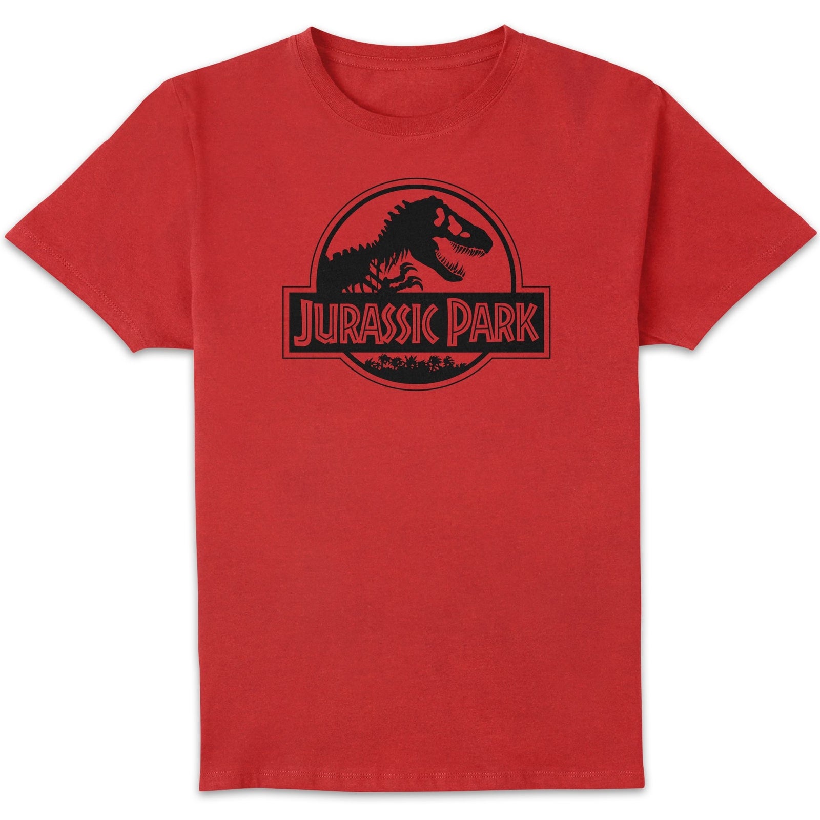 Jurassic Park Logo Men's T-Shirt - Red - XL