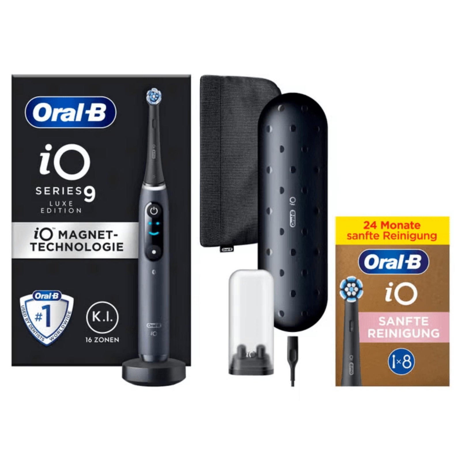 🦷 Oral-B iO Series 9 Luxe Edition elektrische Zahnbürste schwarz 7 Putzmodi 🦷 - Bild 8