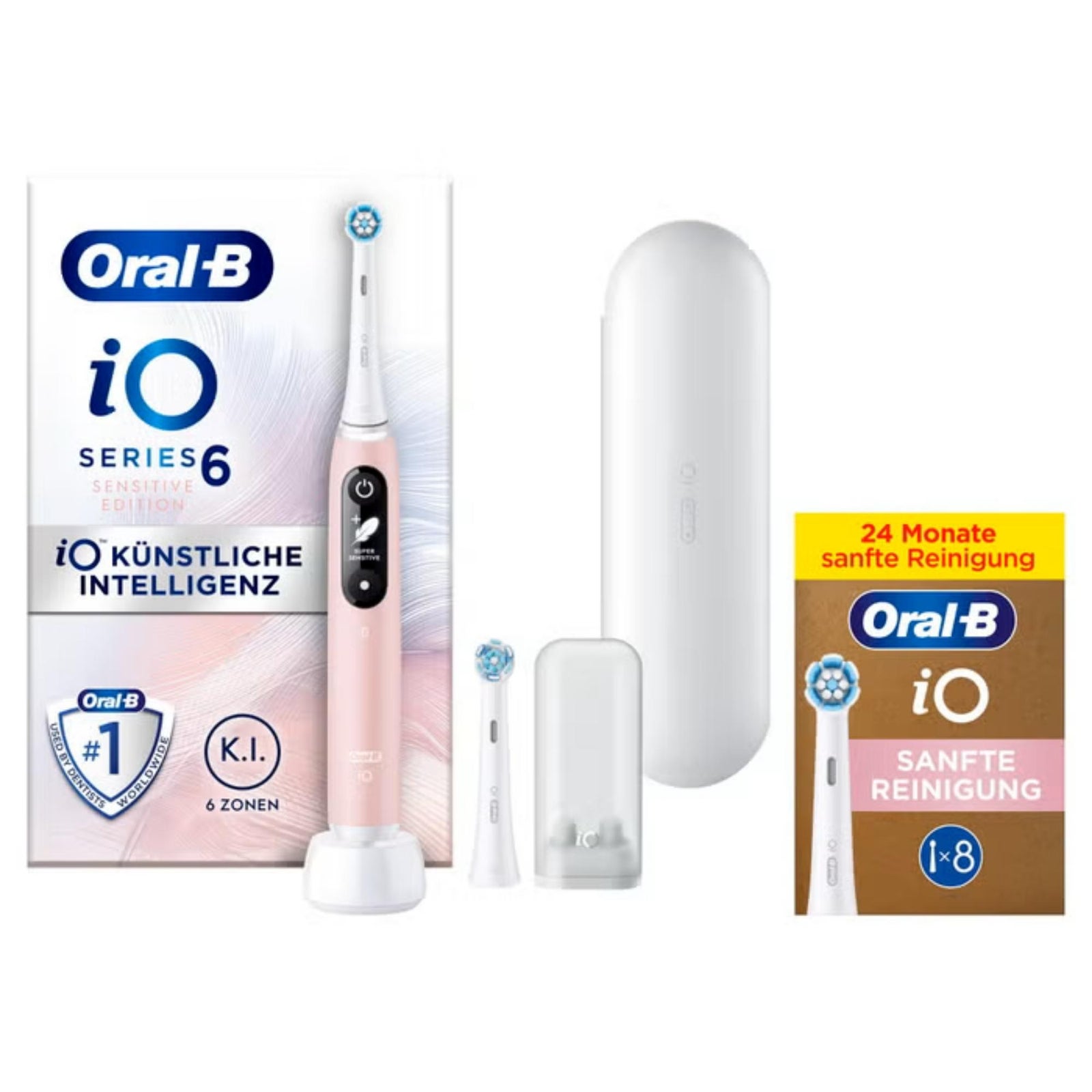 Oral-B Io Series 6N Elektrische Zahnbürste Sand Größe 6 Rosa - Image 12