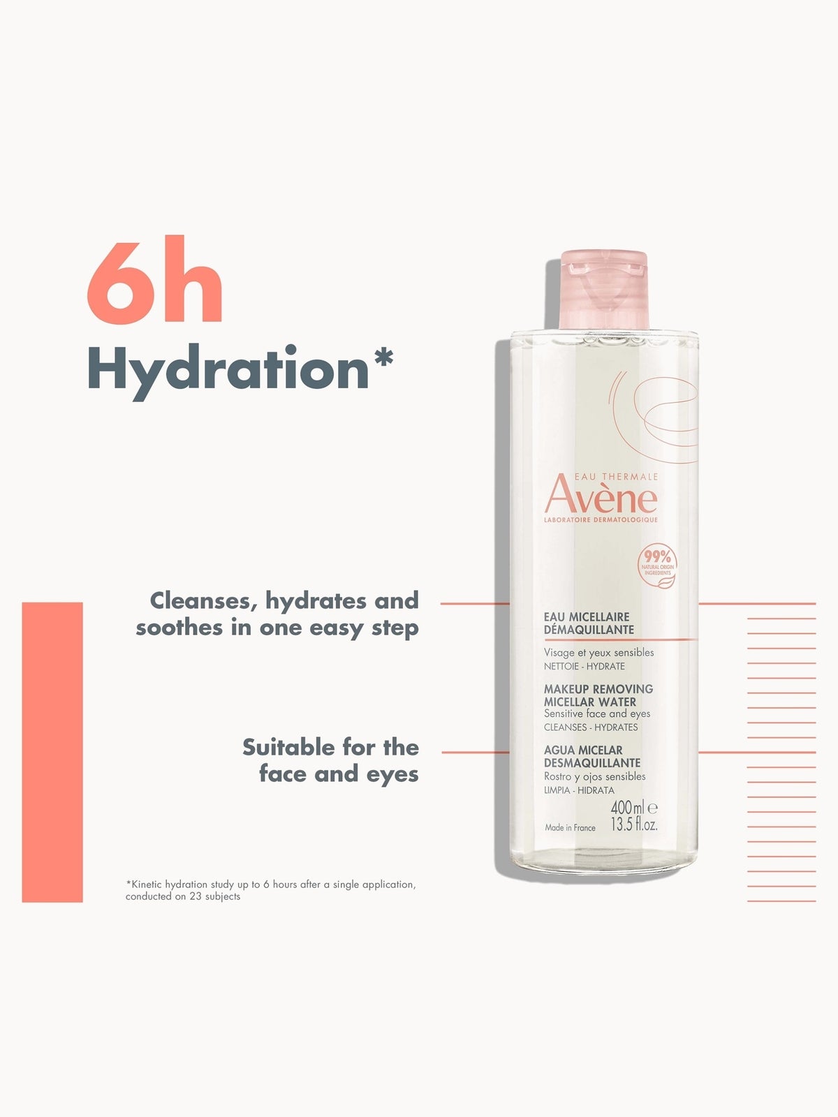 Avène Make-Up Removing Micellar Water 400ml 2