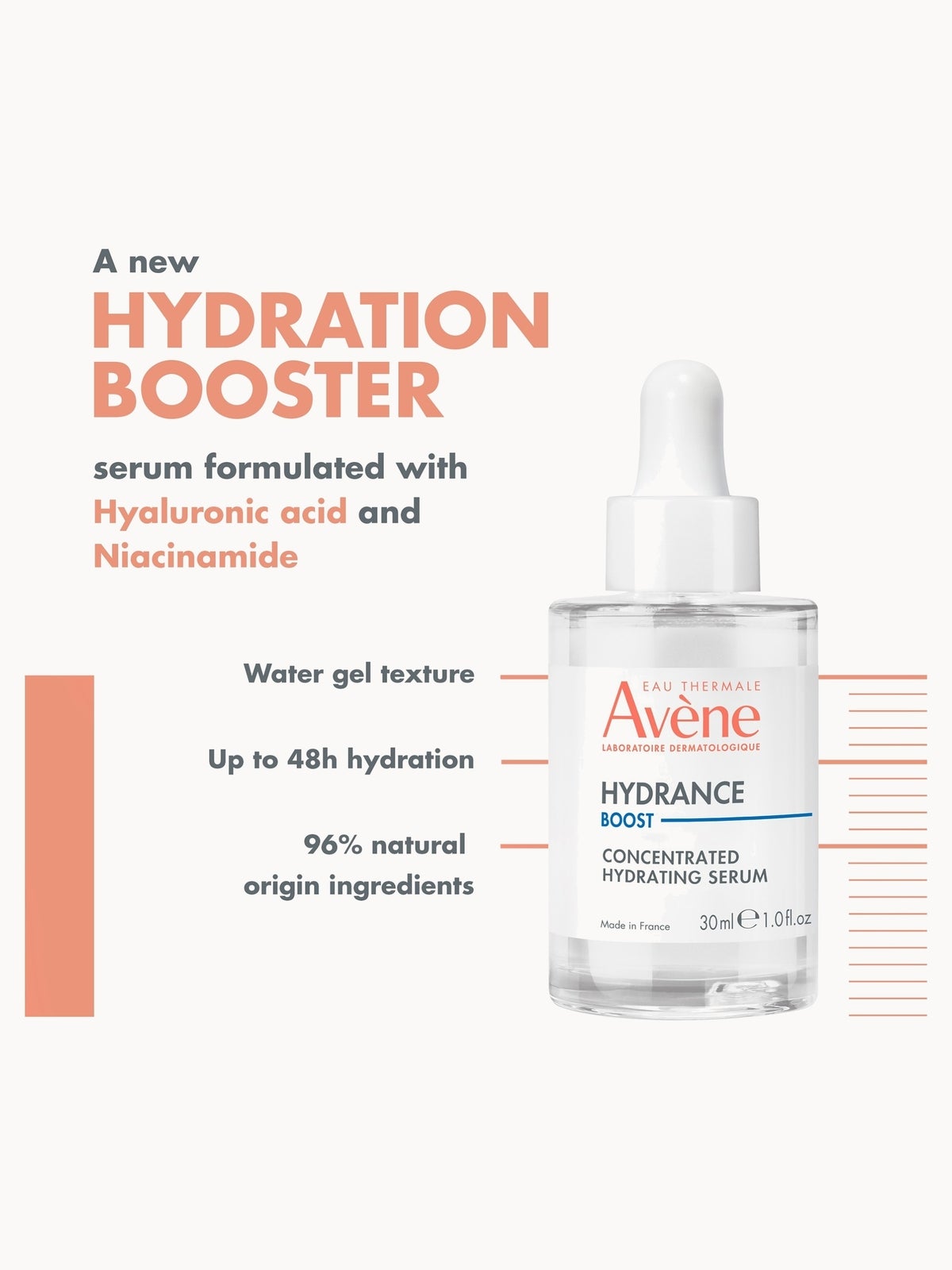 Avène Hydrance Boost Serum for Dehydrated Skin 30ml 2