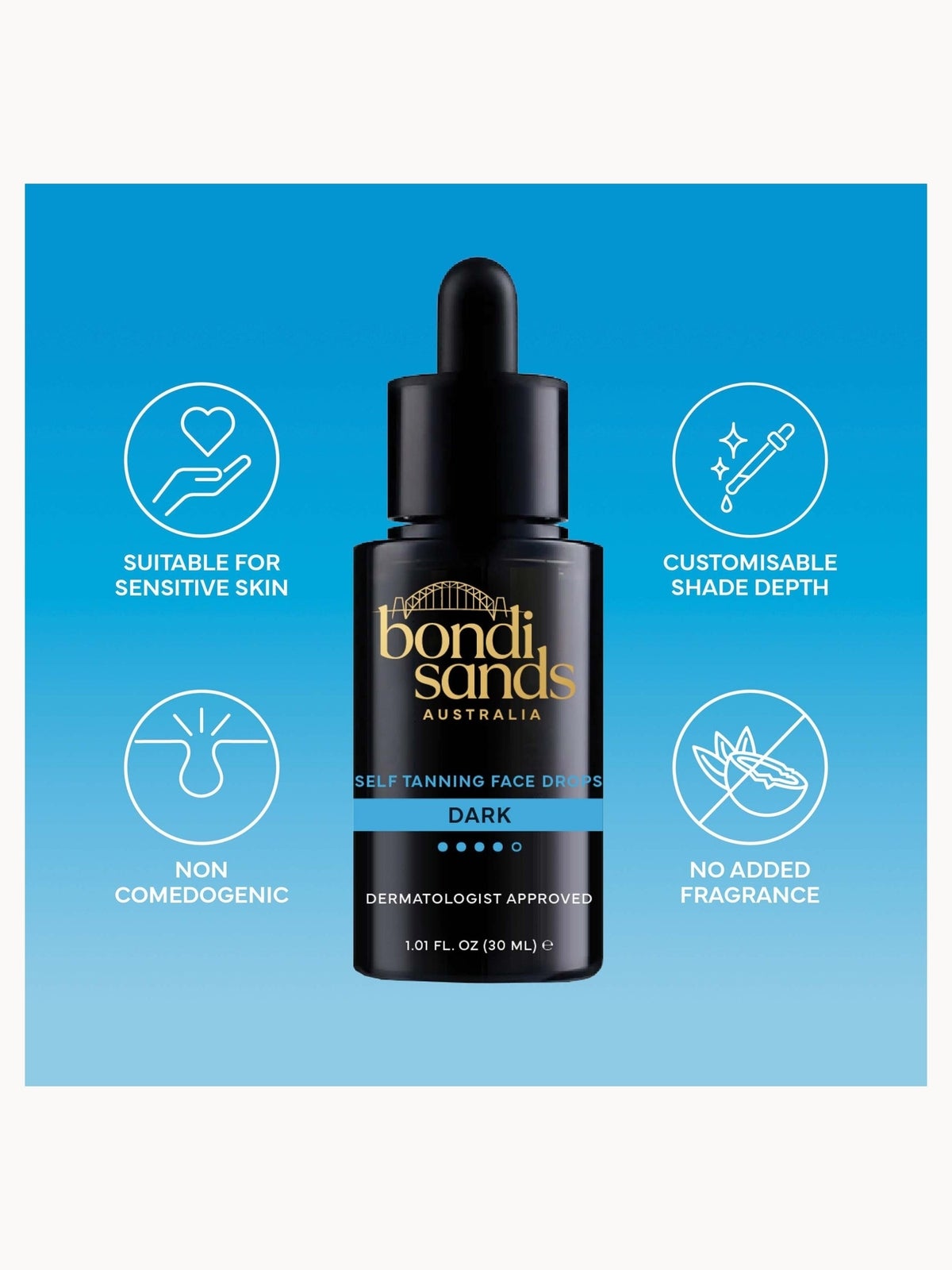 Bondi Sands Self Tan Drops - Dark 30ml 4