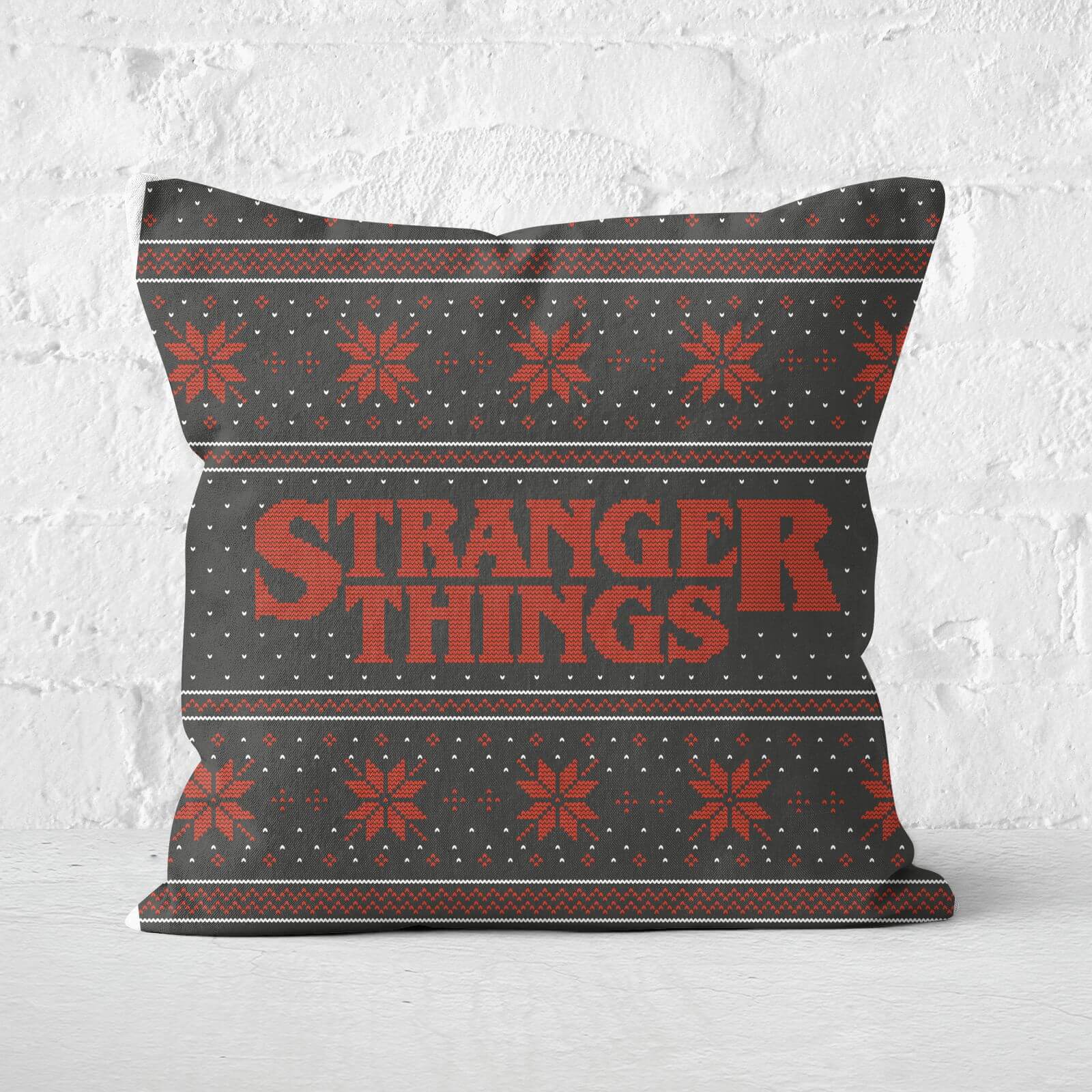 Stranger Things Seasons Greetings From The Upside Down Square Cushion - 40x40cm - Soft Touch