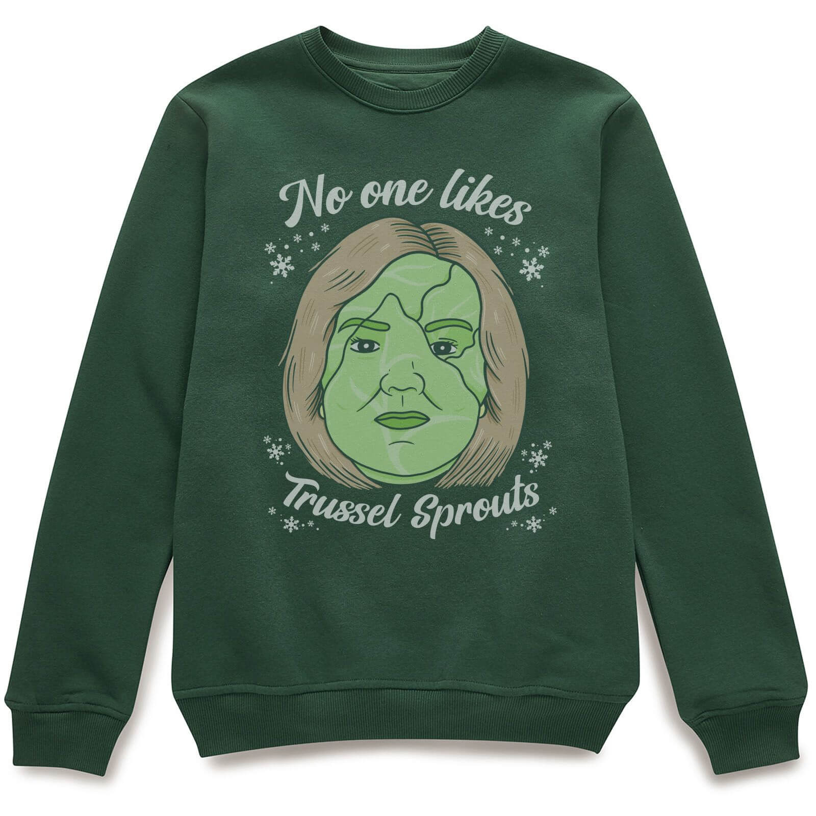 No One Likes A Trussel Sprout Christmas Jumper - Green - L - Green
