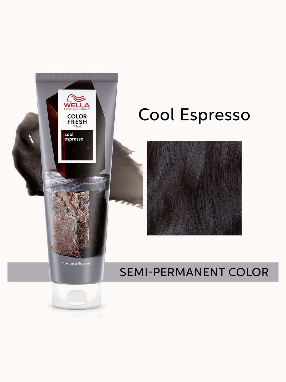 Wella Professionals Color Fresh Semi-Permanent Colour Mask - Cool Espresso 150ml 2